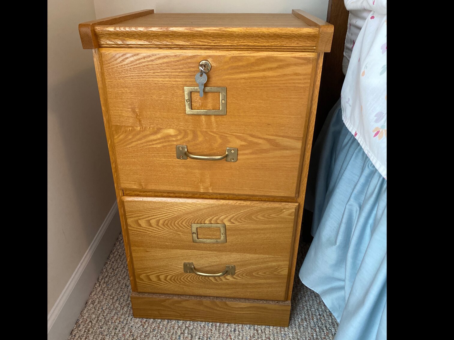 Two drawer filing cabinet