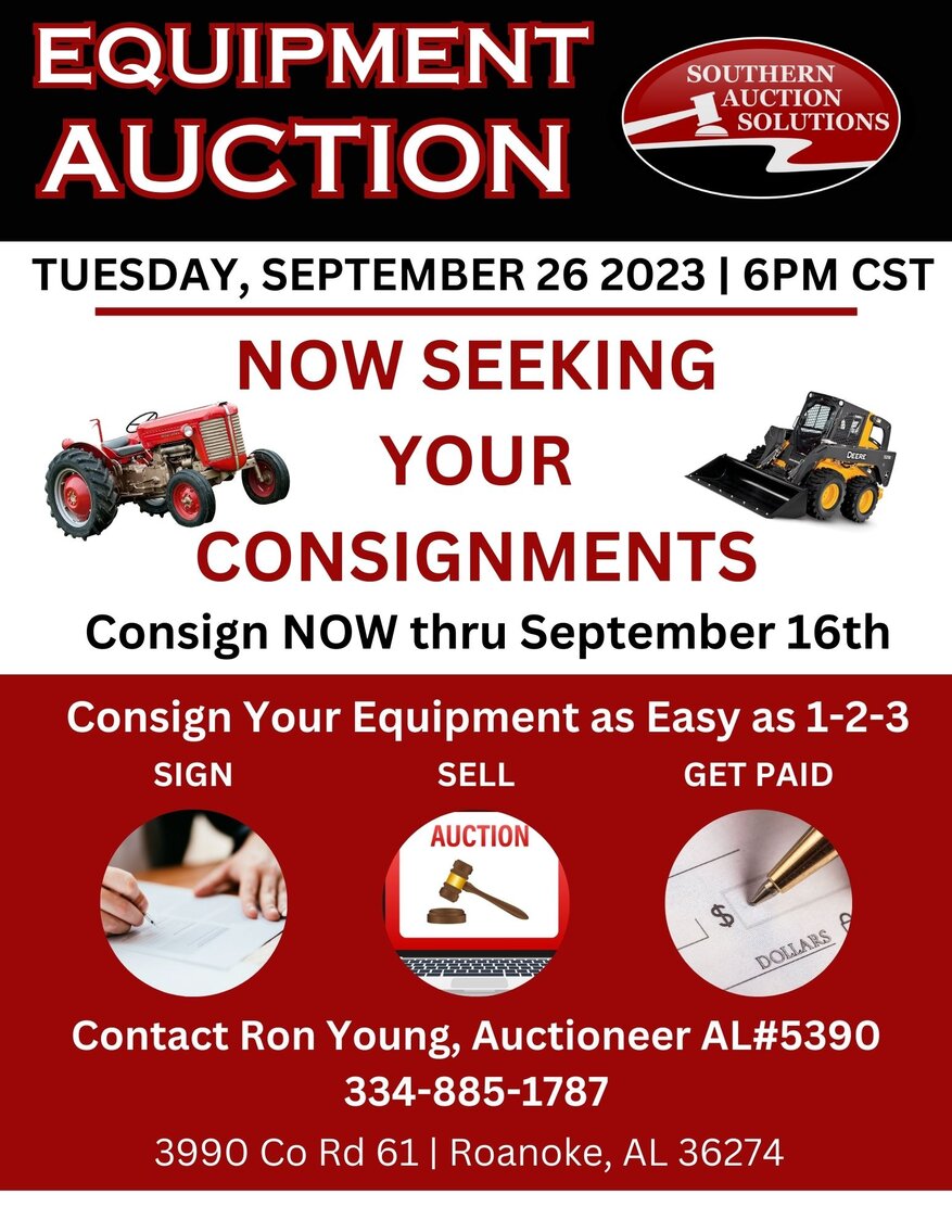 Image for Fall 2023 Online Only Equipment Auction