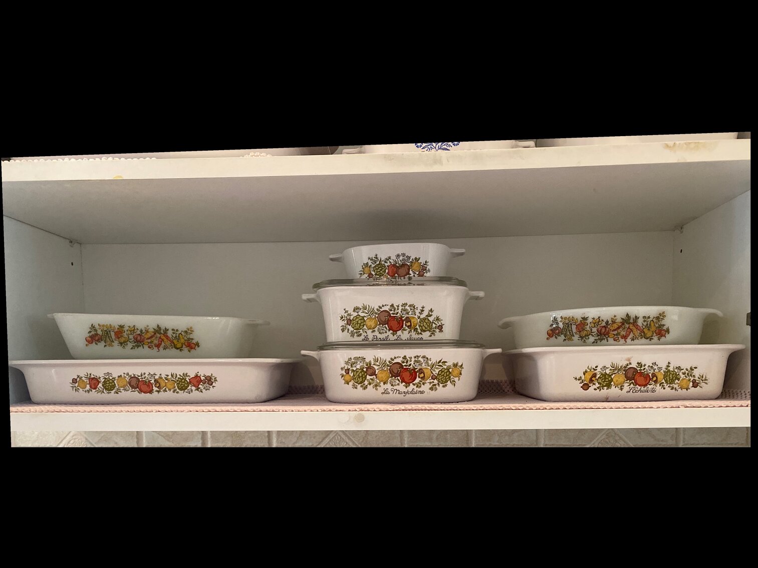 Corning Ware Spice of Life dishes