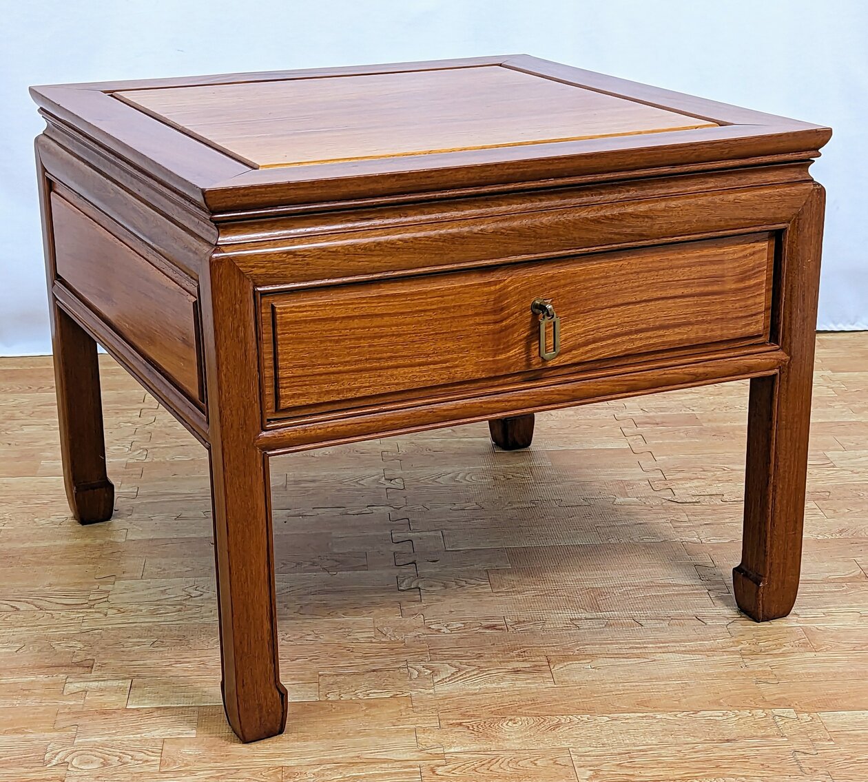 Vintage Ming Style Solid Wood Nightstand/ Side Table 