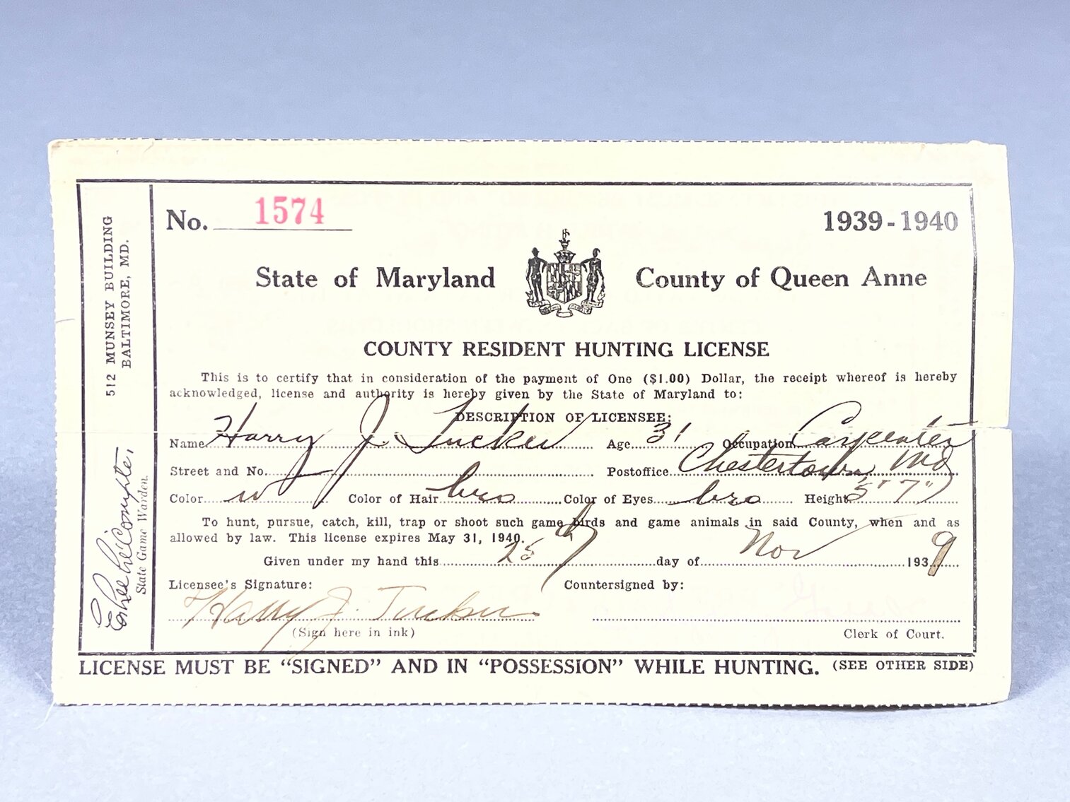 Queen Anne’s County Hunting License