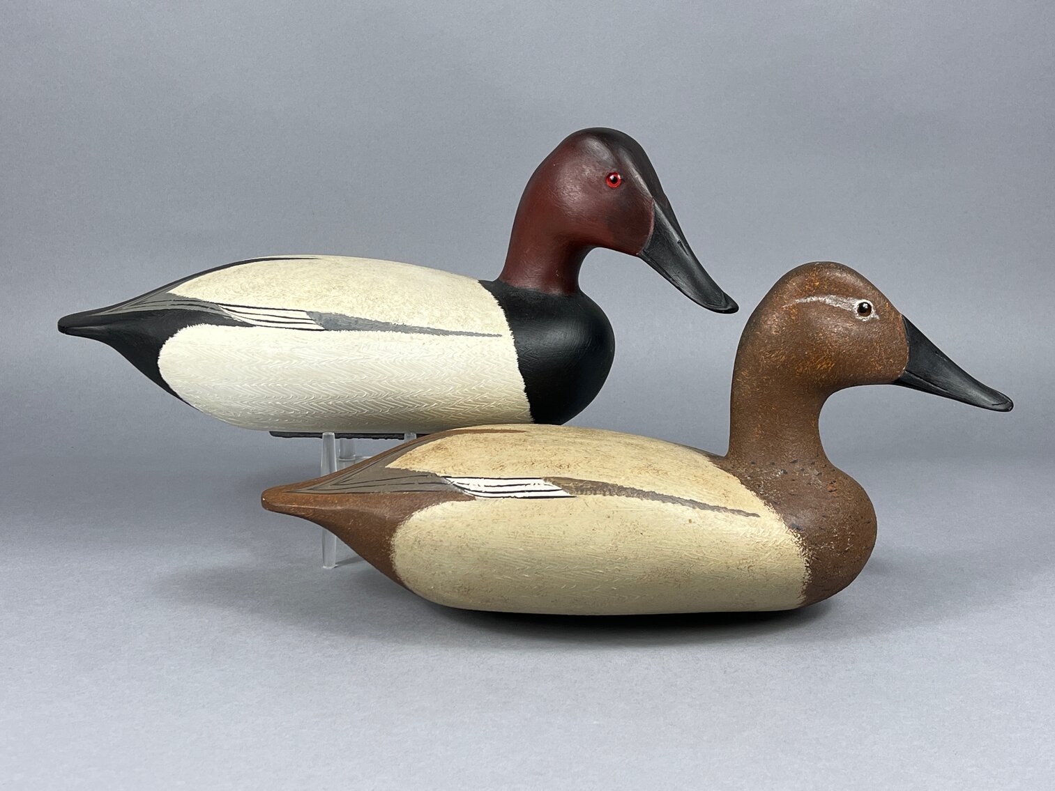 Canvasback Pair by Virgil Lashbrook