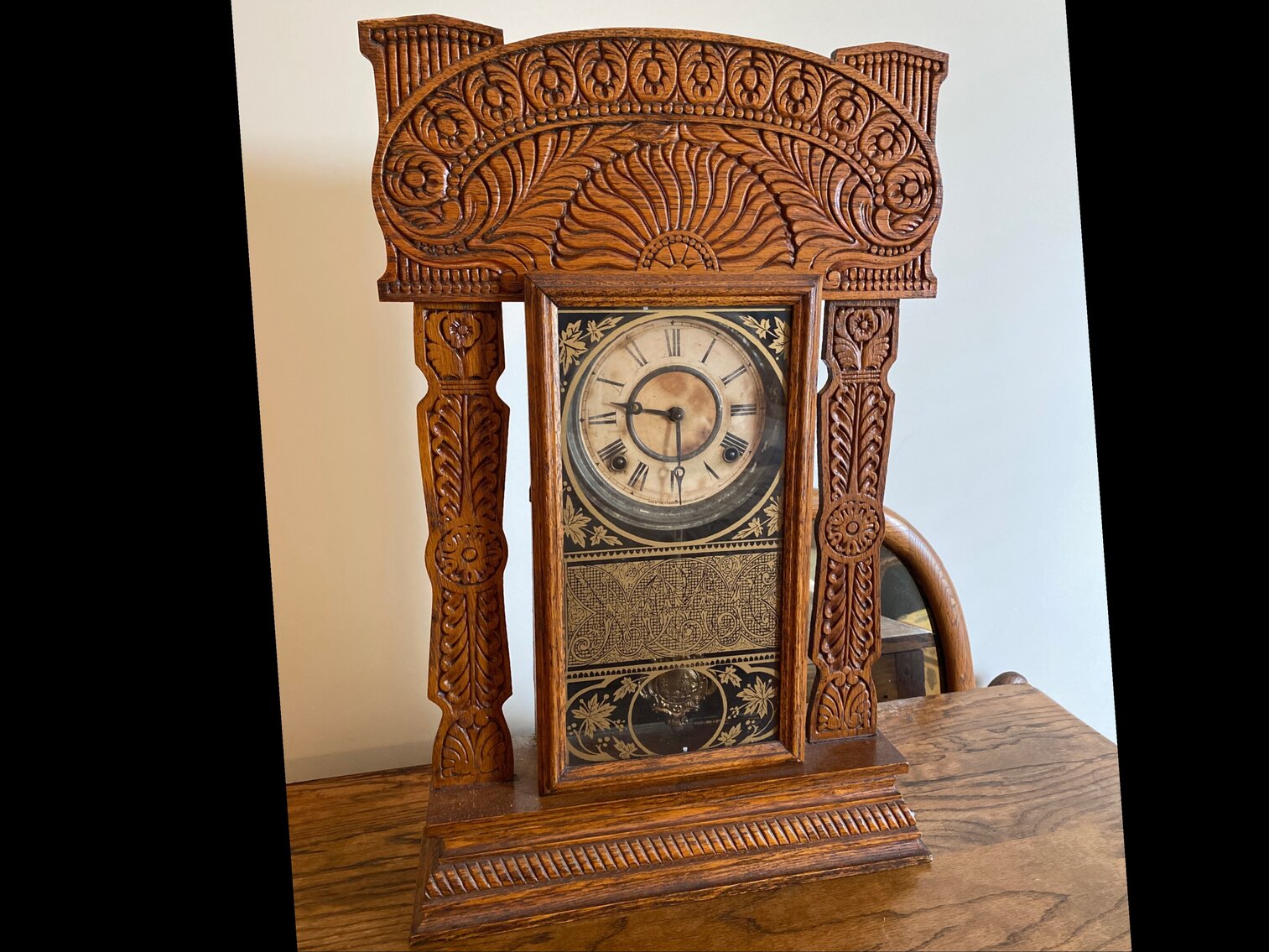 Oak Kitchen Clock