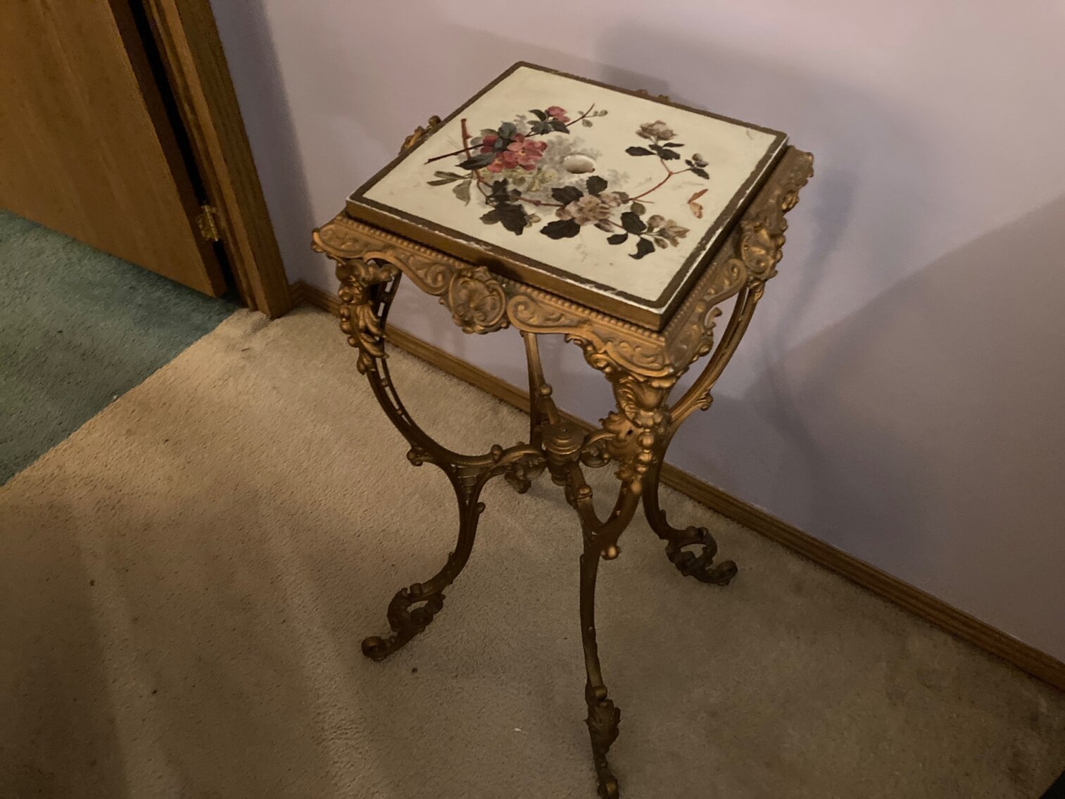 Vintage Metal Pedestal Stand