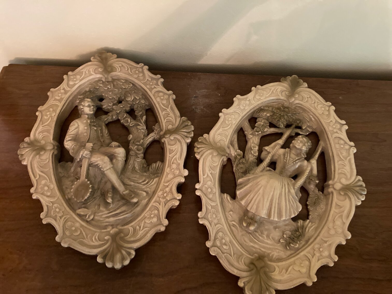 Chalkware Wall Plaques