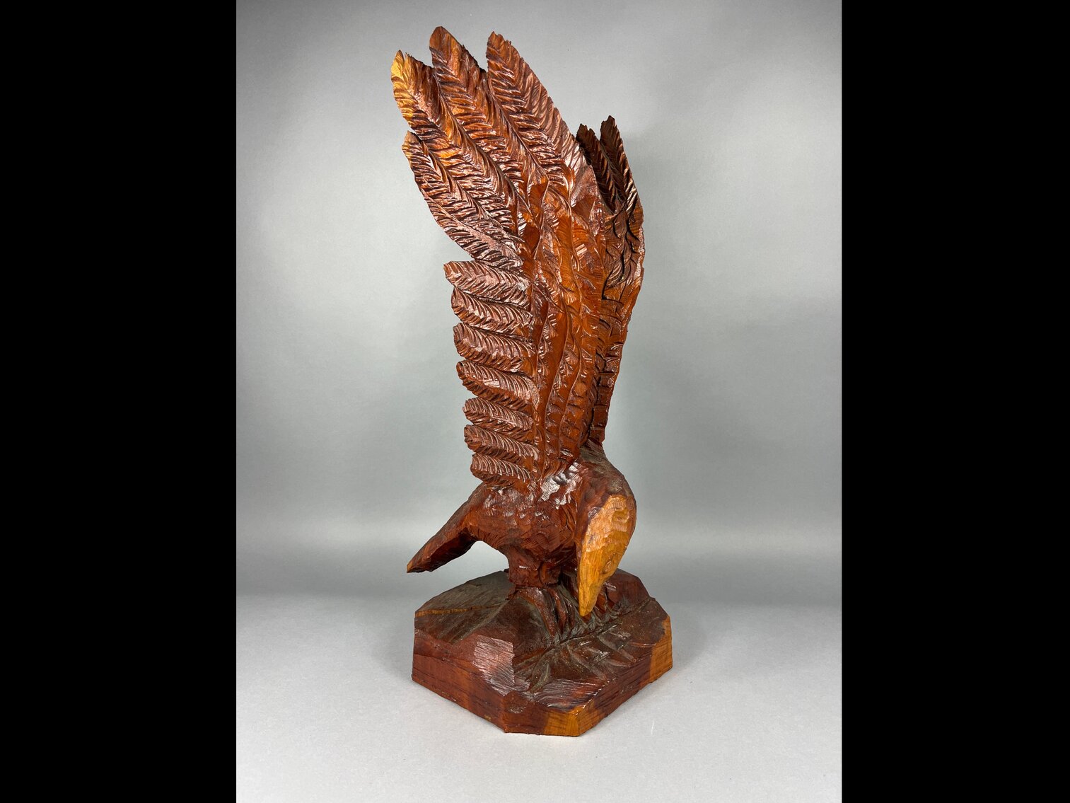 Eagle Carving marked RR