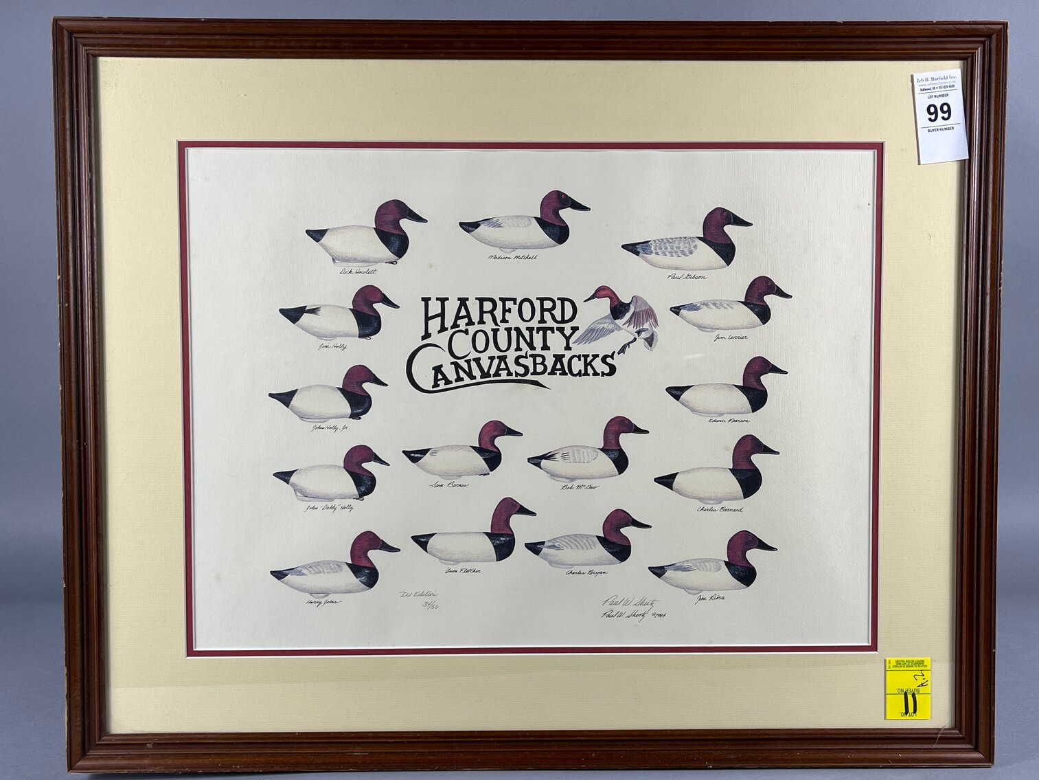 Harford Co Canvasbacks by Paul Shertz
