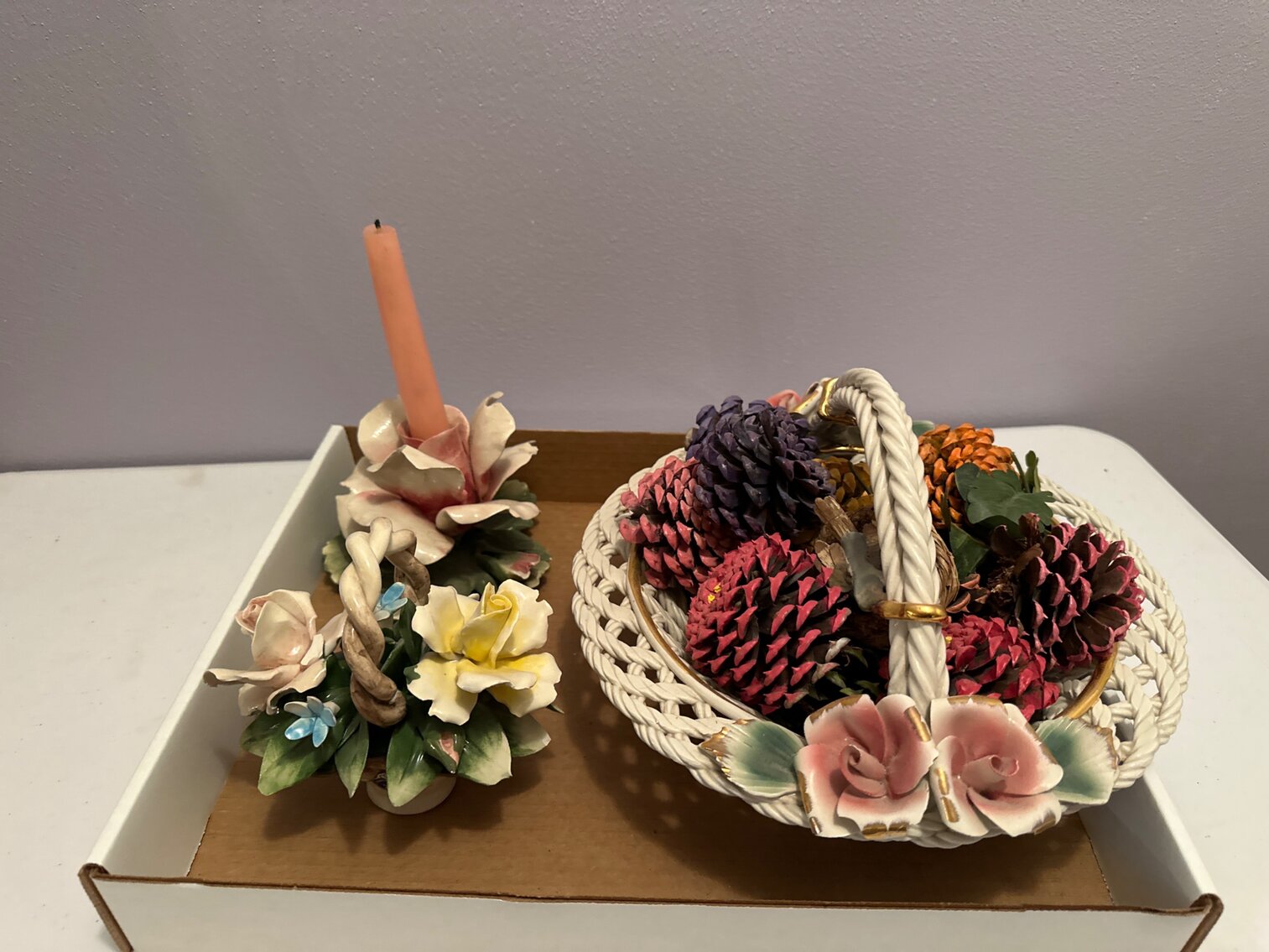 Glass Floral Decorations 