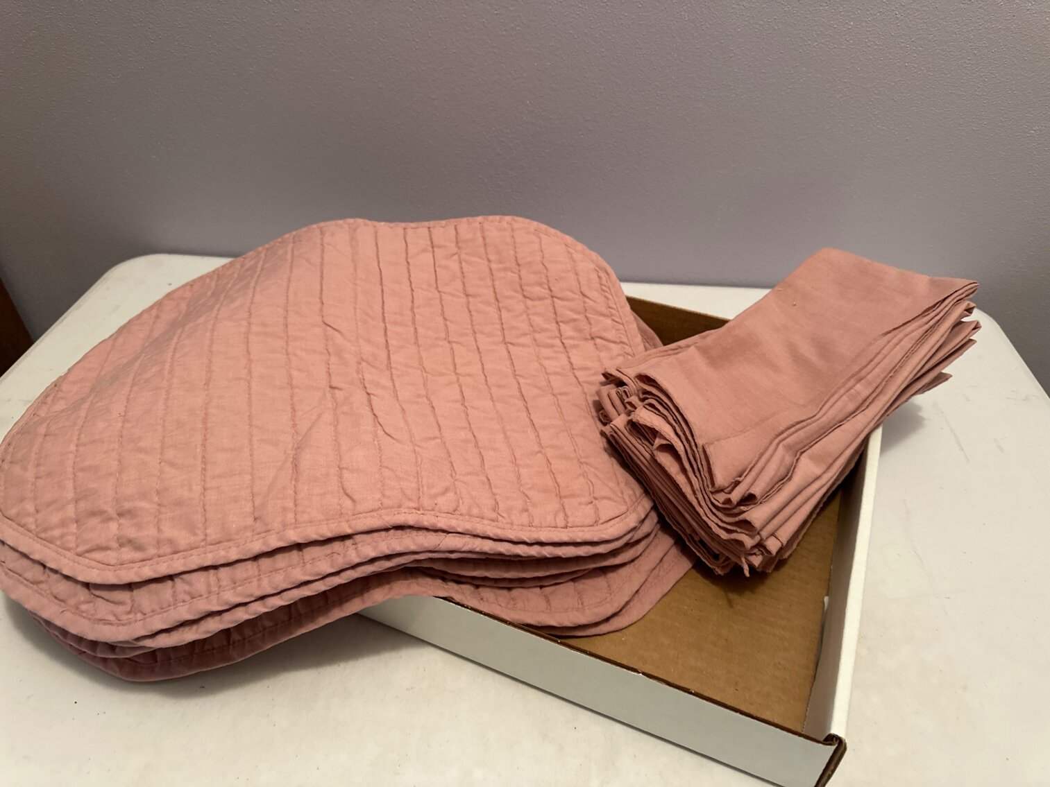 Mauve Placemats, Napkins