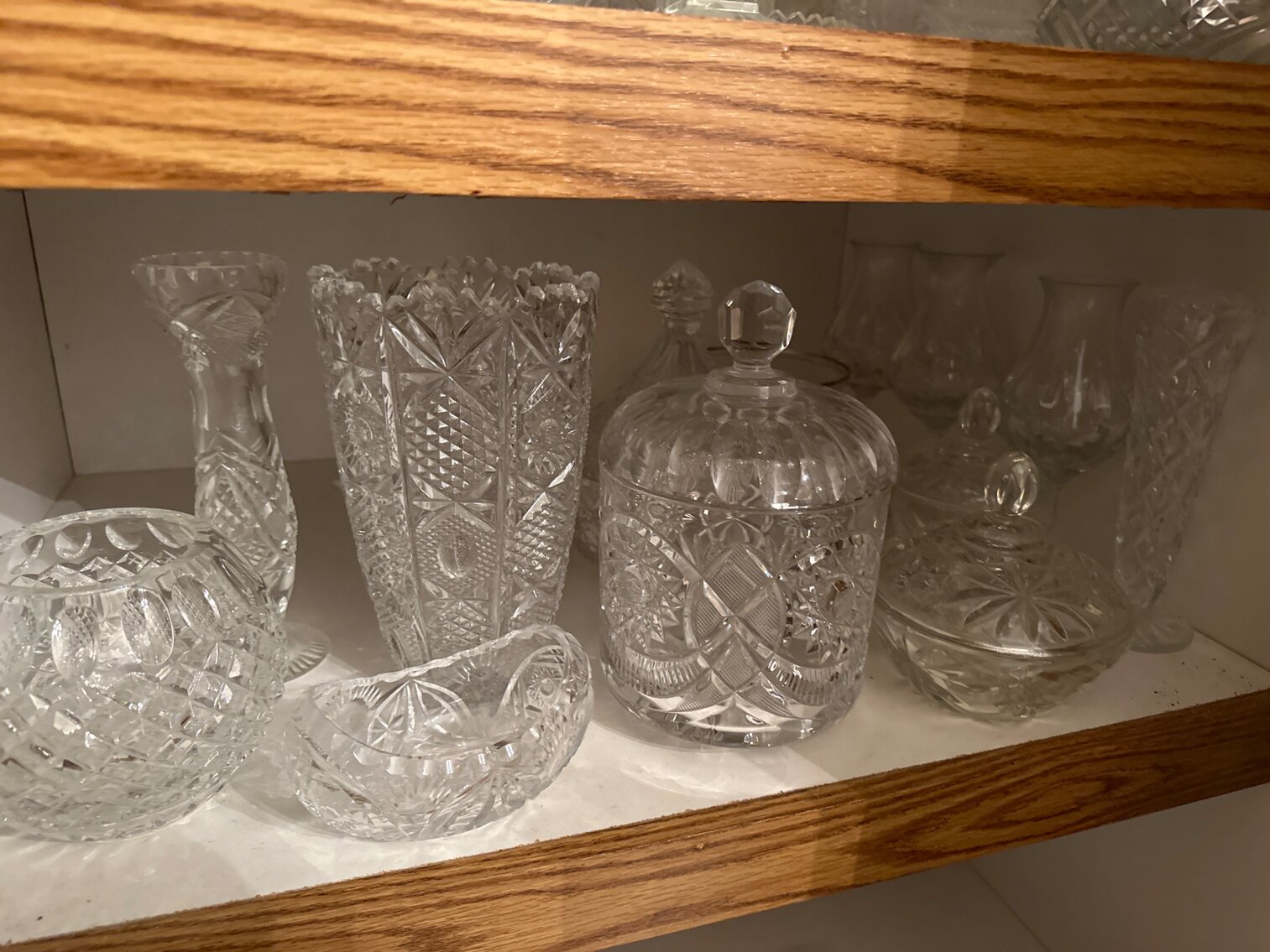 Glass Candy Dishes, Vases