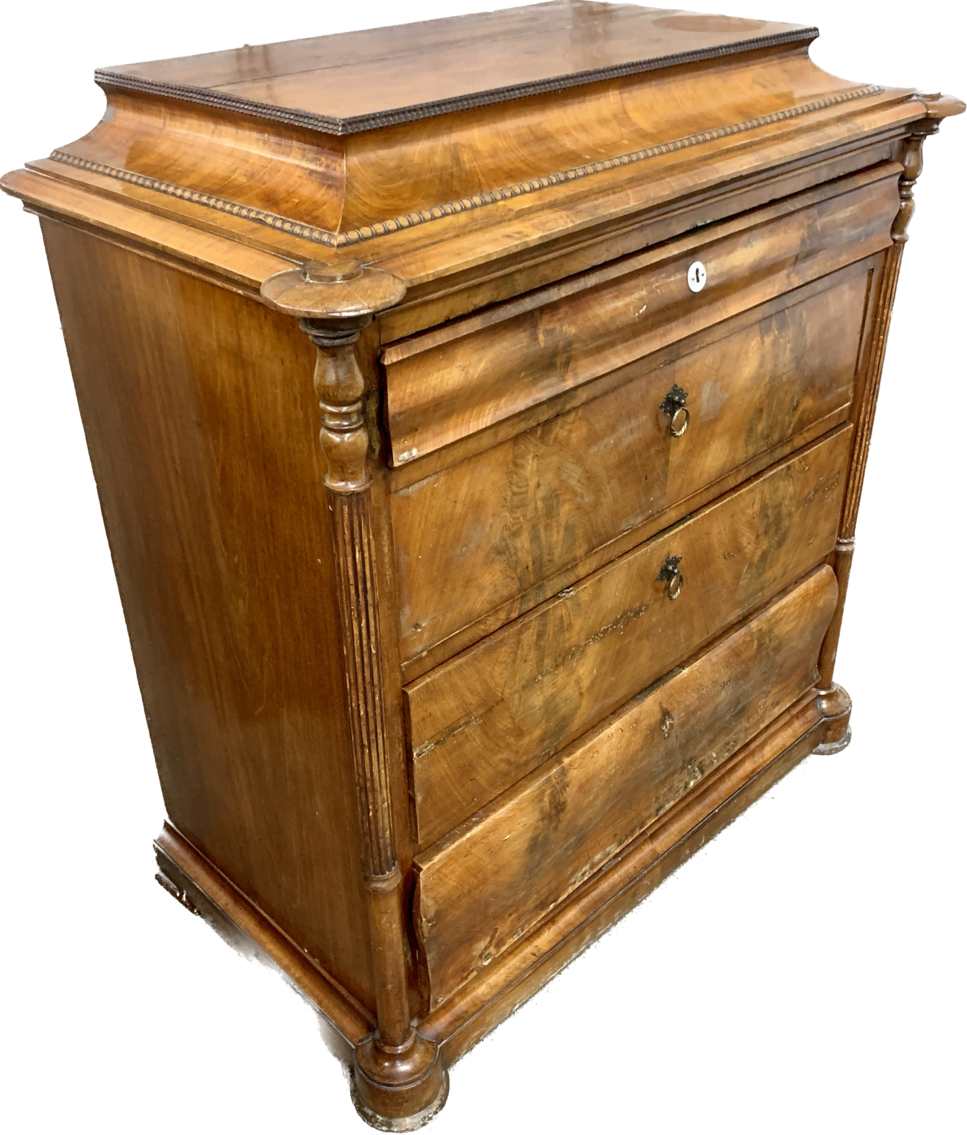 4 Drawer Antique Chest of Drawers/Commode