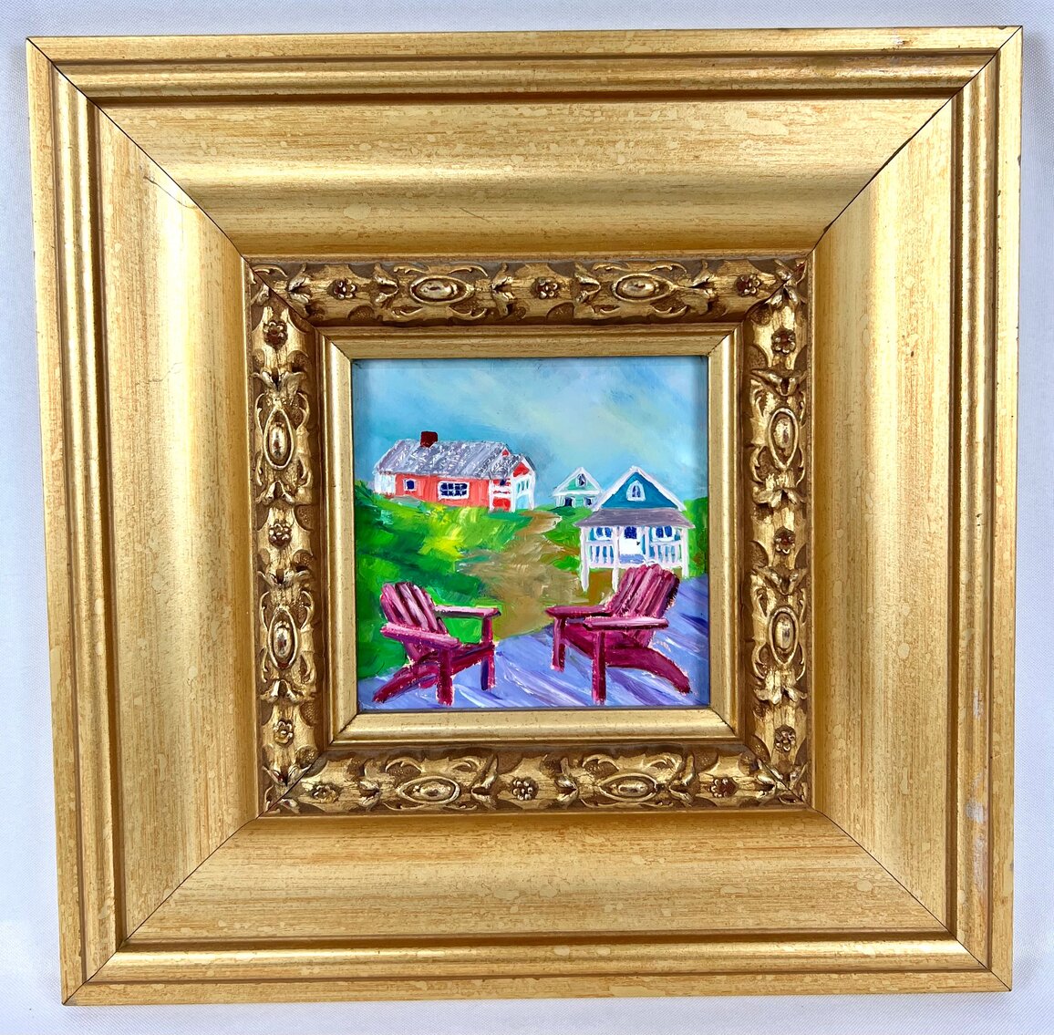 Nancy Noel May: "Days End" - Signed Framed Oil on Board
