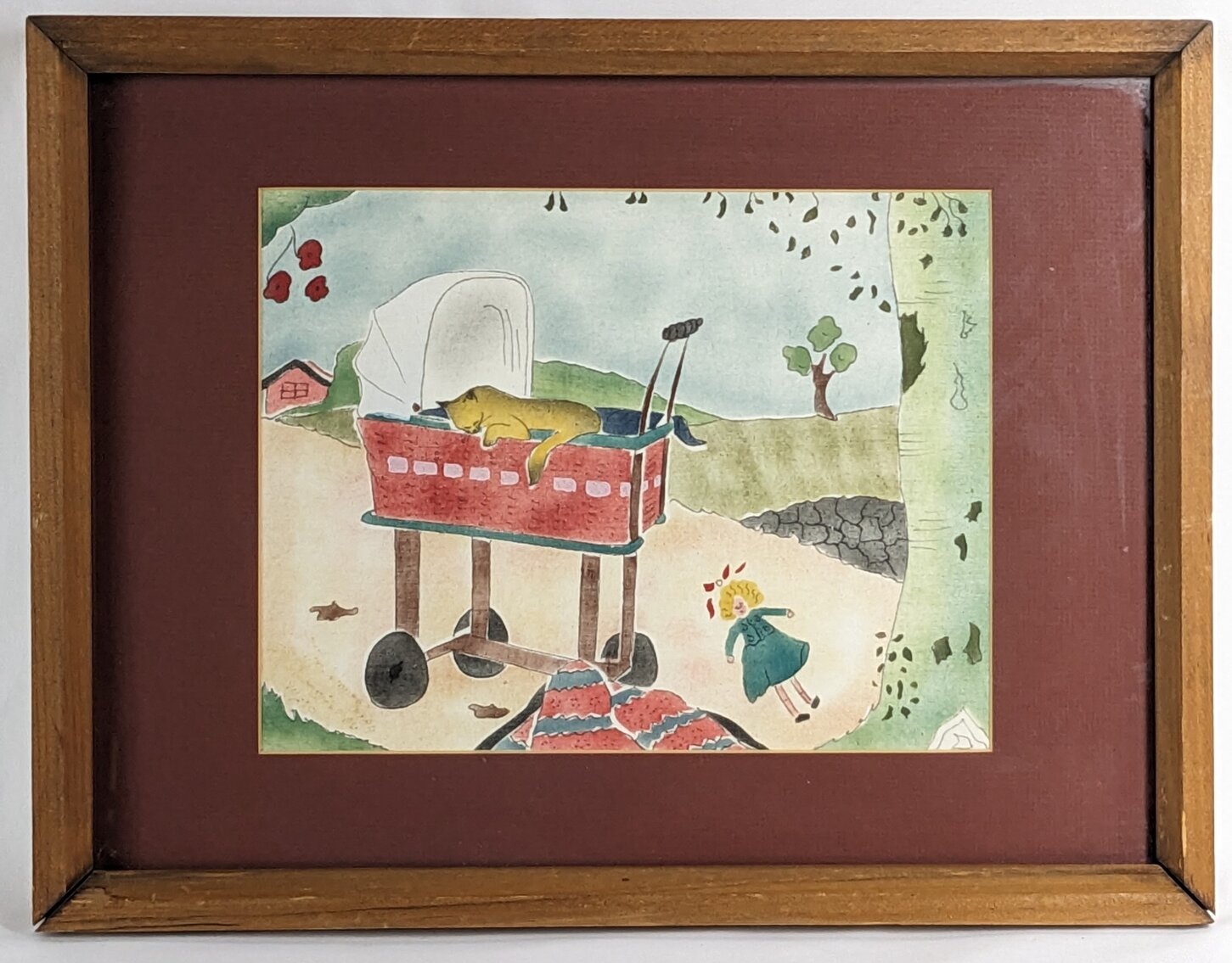 Madonna Ferguson and Sylvia Roosien: "The Winner" L.E. Cat Stencil on Fabric Print #14/250, COA
