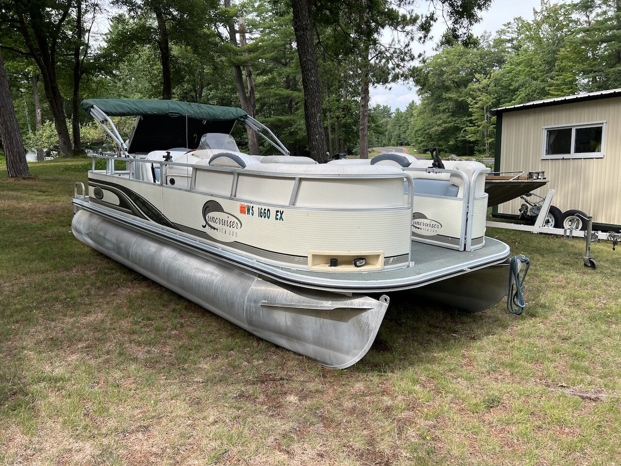 Image for Lake Tomahawk,  WI. Pontoon, 60+ firearms, ATV. Motorcycle, Tools, Moped, Sporting Goods Antiques & more!