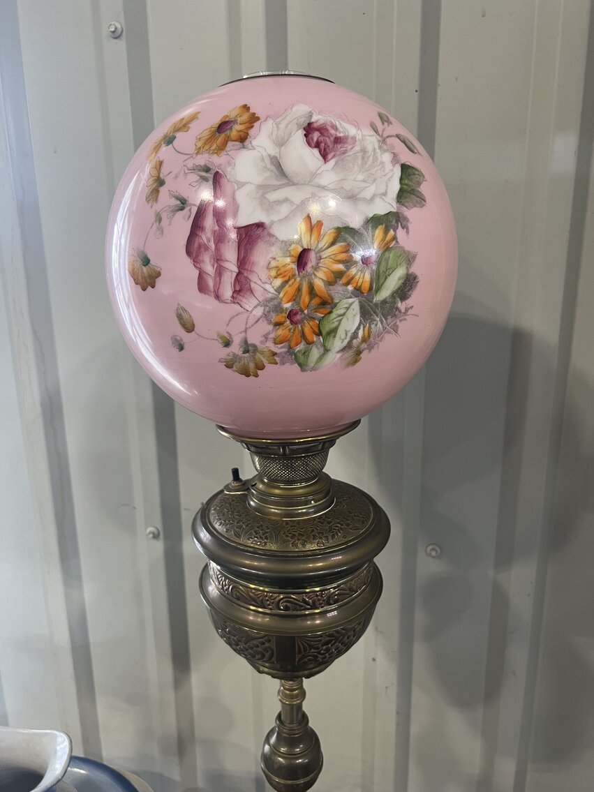 ANTIQUE PARLOR LAMP