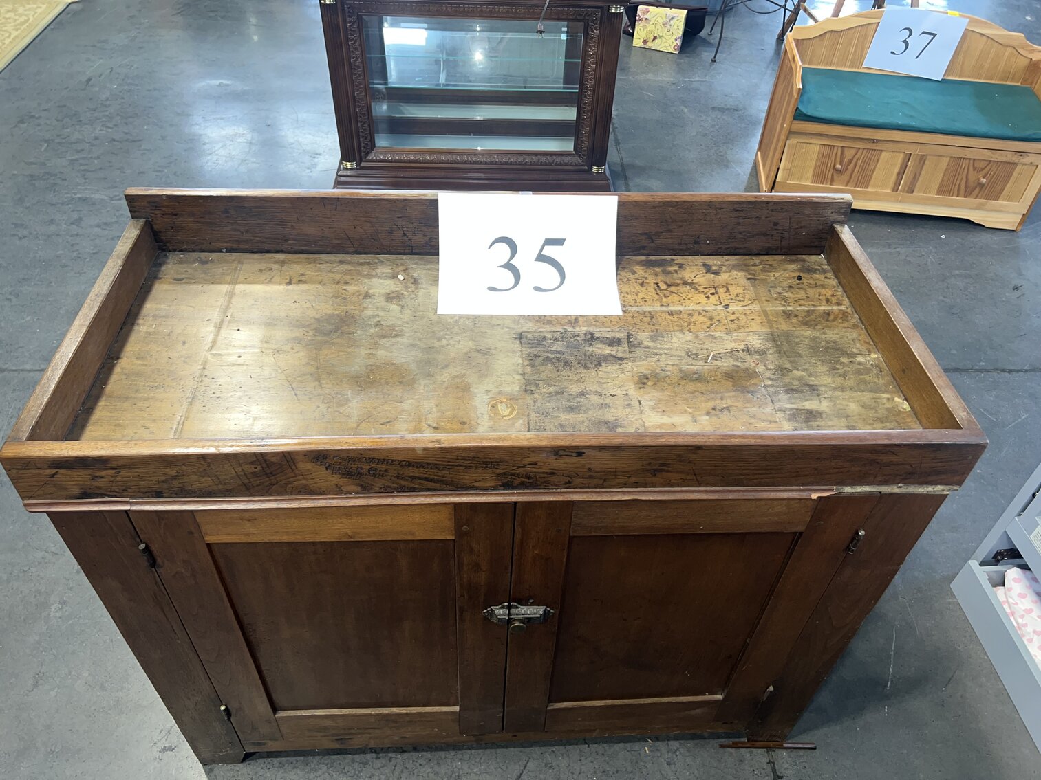ANTIQUE 2 DOOR DRY SINK