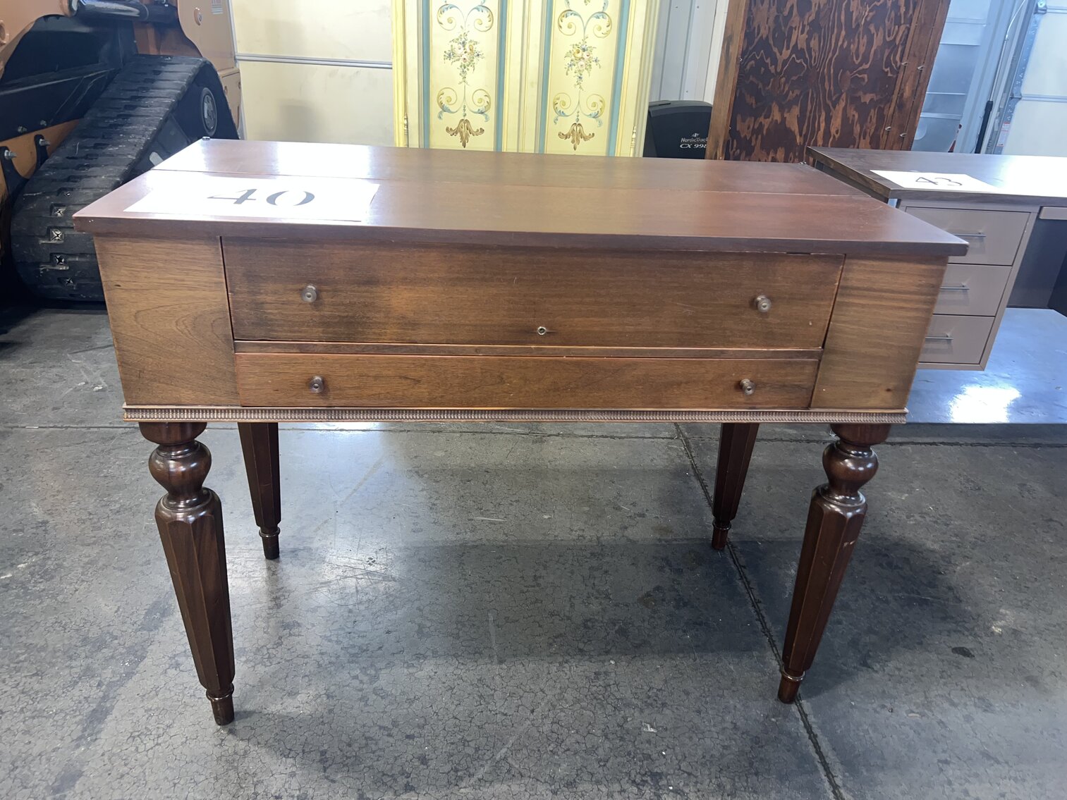 MAHOGANY SPINET DESK