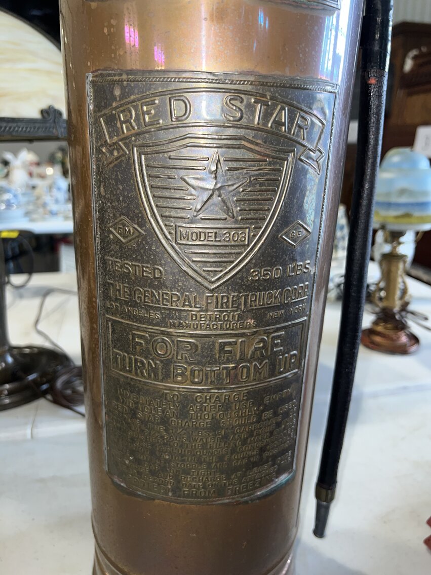 COPPER FIRE EXTINGUISHER