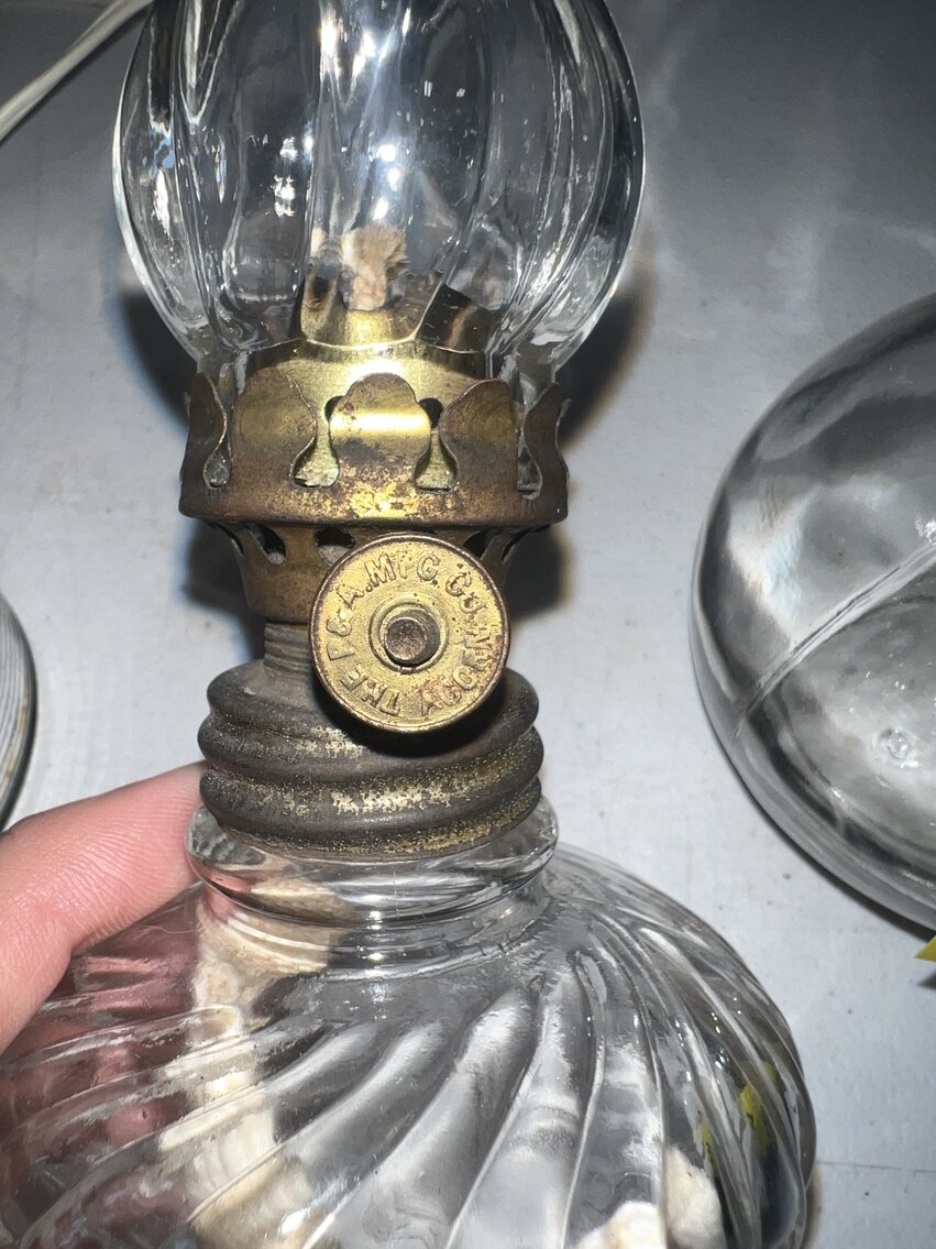 4 MINIATURE OIL LAMPS