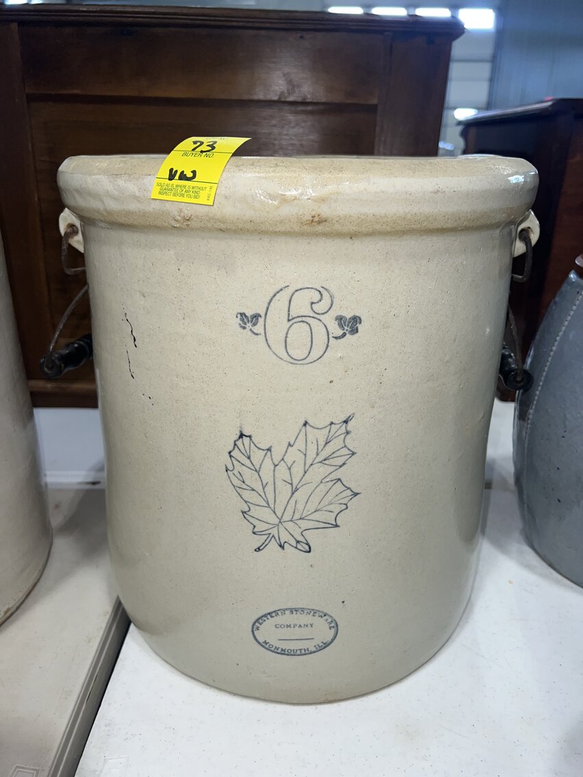 #6 HANDLED CROCK