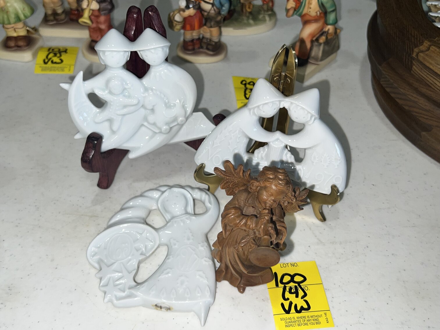 3 HAVILAND FIGURINES & ANGEL FIGURINE