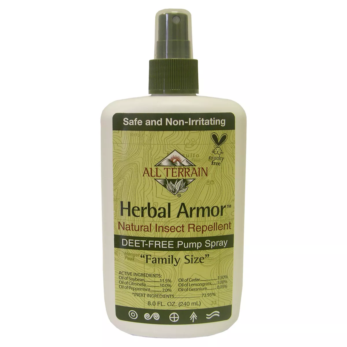 3pk- 8oz Natural Insect Repellent Pump Spray - Herbal Armor