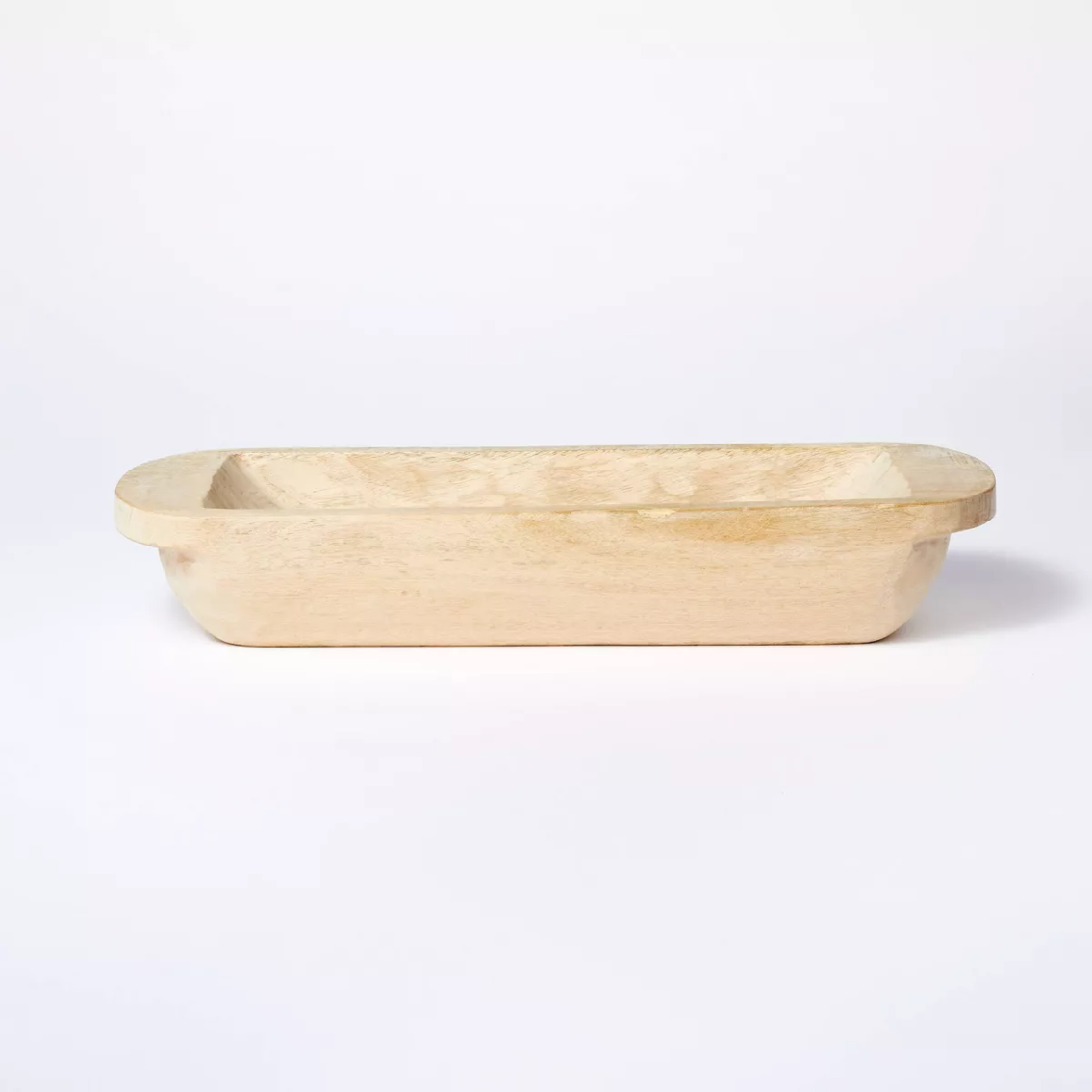 Long Wooden Bowl Brown - Threshold™ designed with Studio McGee