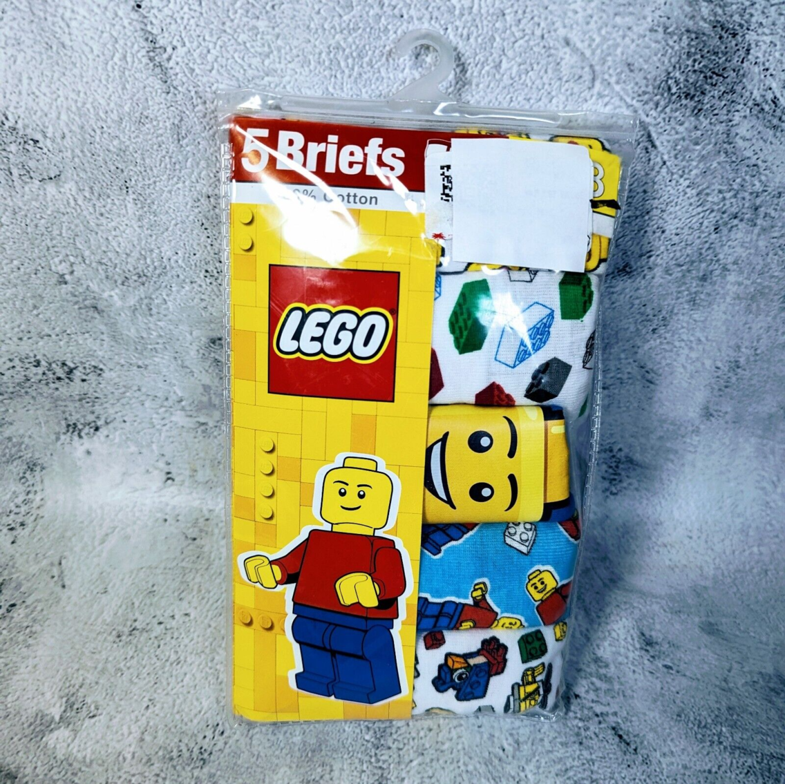 Set of 2- Handcraft LEGO Boy's Size 8 Briefs pack of 5 Lego Print 100% Cotton
