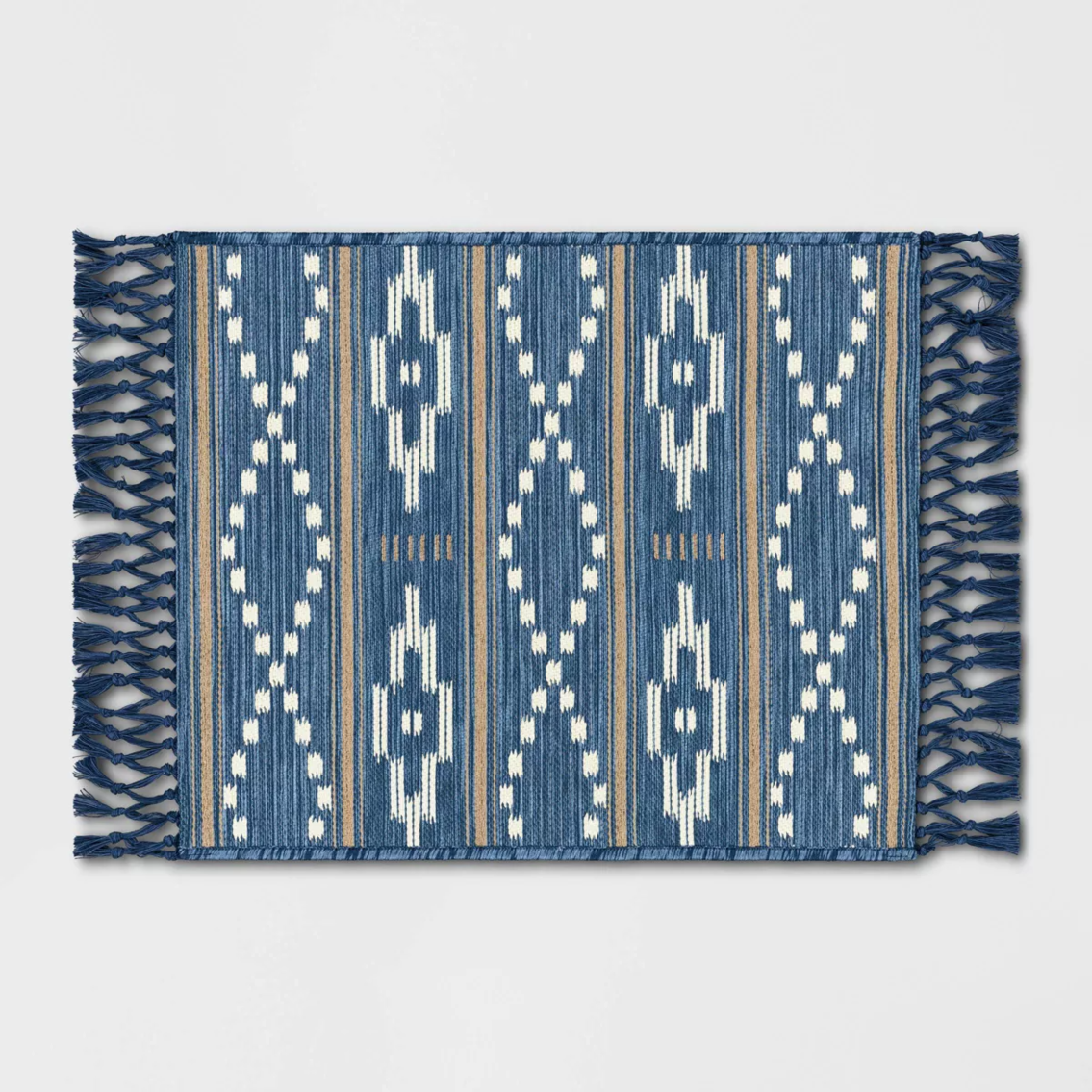 Southwest Outdoor Rug Blue Denim - Threshold™ 2'x3'