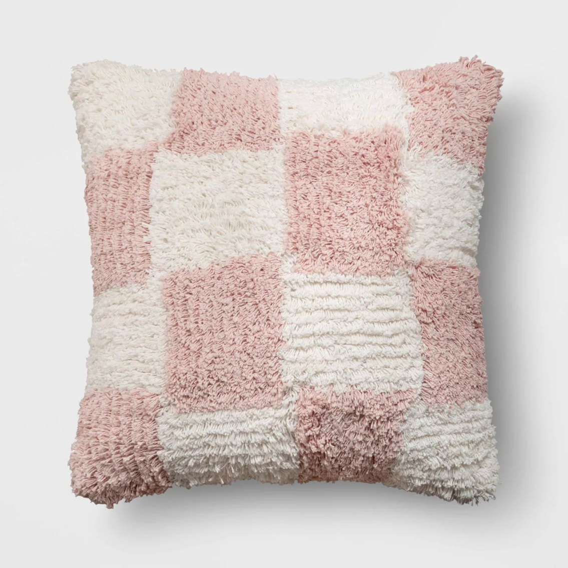 Tufted Checkerboard Cotton Square Throw Pillow - Room Essentials™