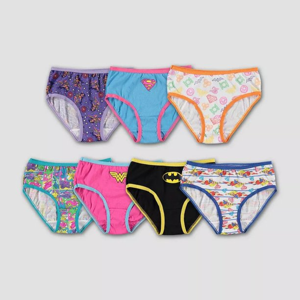 Set of 2- size 6 DC Superhero Girls 7pk Underwear
