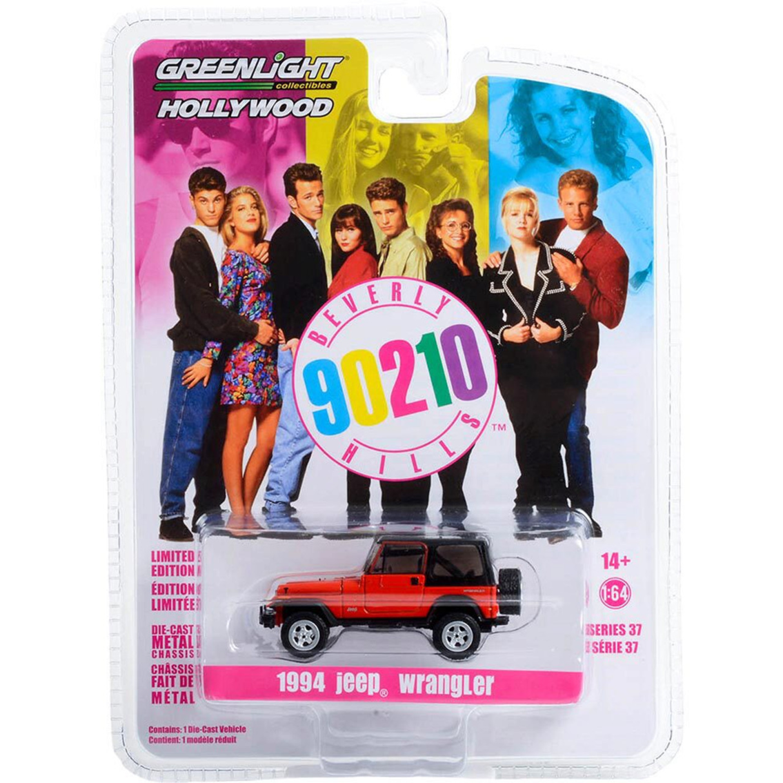 Beverly Hills, 90210 - 1994 Jeep Wrangler 1:64 Scale Diecast Replica Model