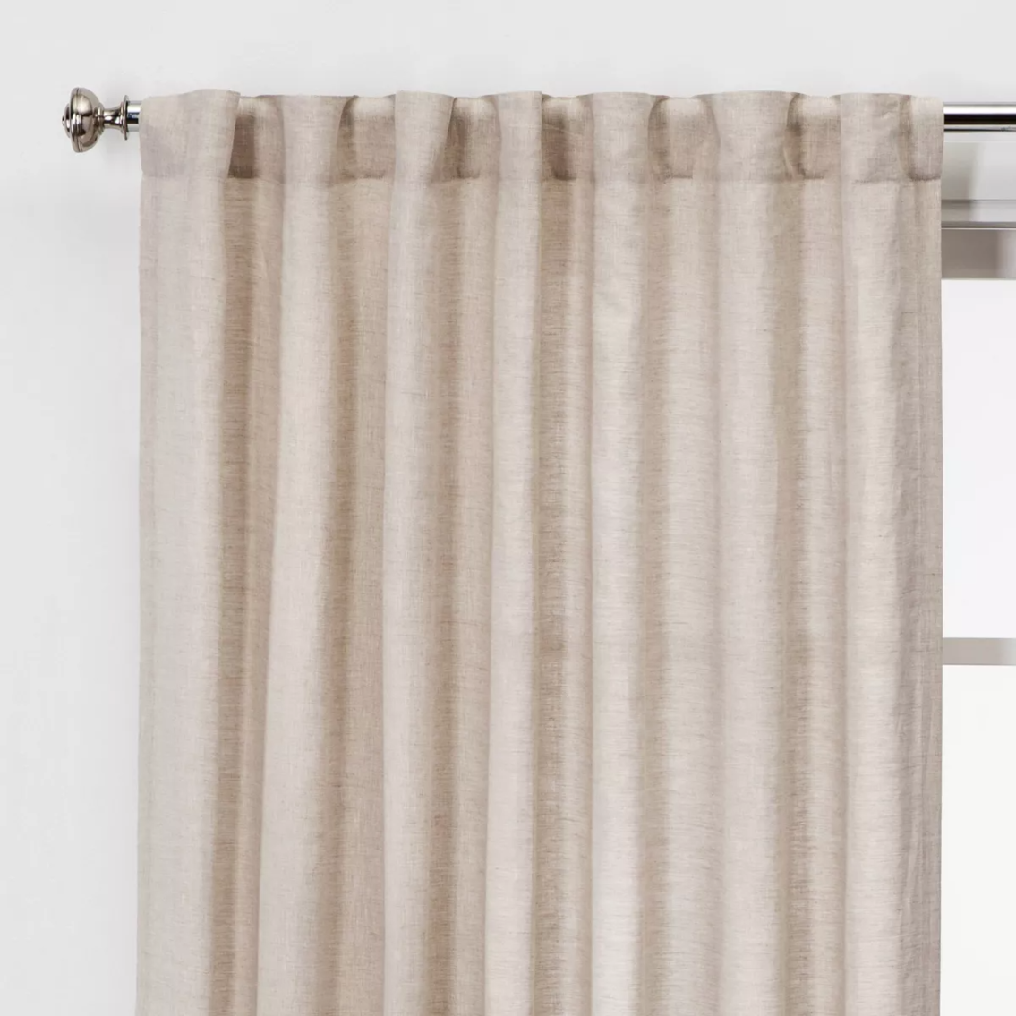 Set of 5- 1pc Light Filtering Linen Window Curtain Panel - Threshold™ Size 54"x84" (open packaging/packaged damaged)