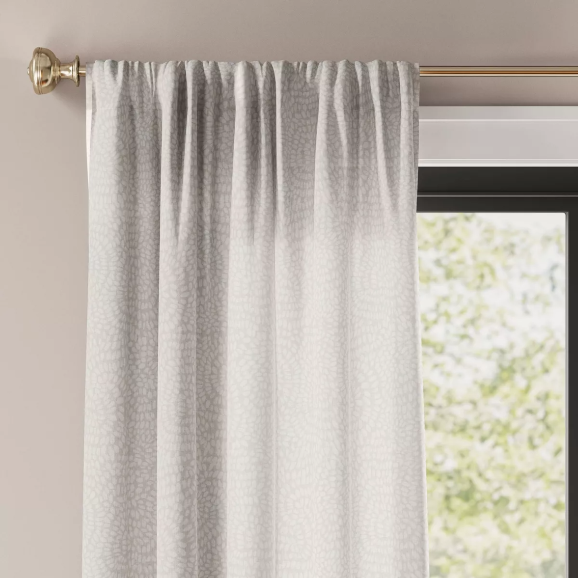 Set of 2- Printed Farrah Light Filtering Curtain Panel - Threshold™ Size 84"x54" (open package)