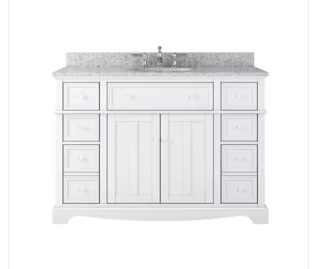 Fremont 49in Vanity in White - SKU: 1007411942