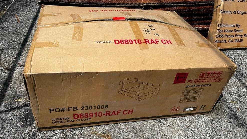 NIB Right Arm Facing Chaise (We believe this is one part of a larger set) See Images