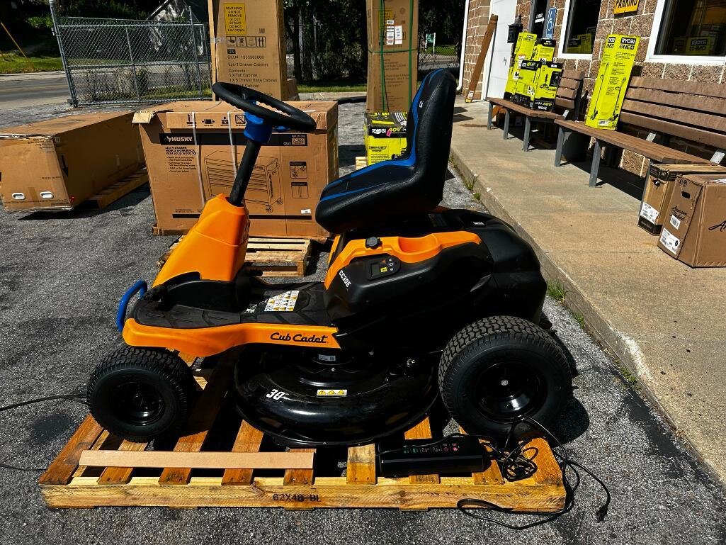 Cub Cadet CC30E 30in 56v Cordless Electric Mini Riding Mower w/ Charger, Internal Battery (No Bagger)