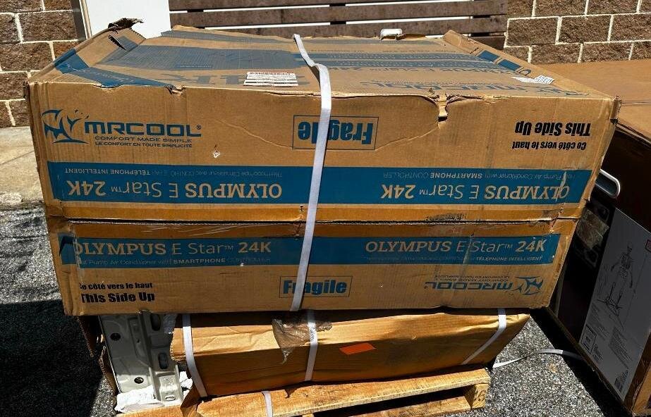 TWO: MrCool O-ES-24-HP-C-230 Olympus Energy Star Series Ductless Mini-Split Inverter Wall Mount Heat Pump System