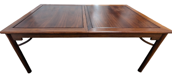 Vintage Ming Style Rosewood Dining Table with Leaves