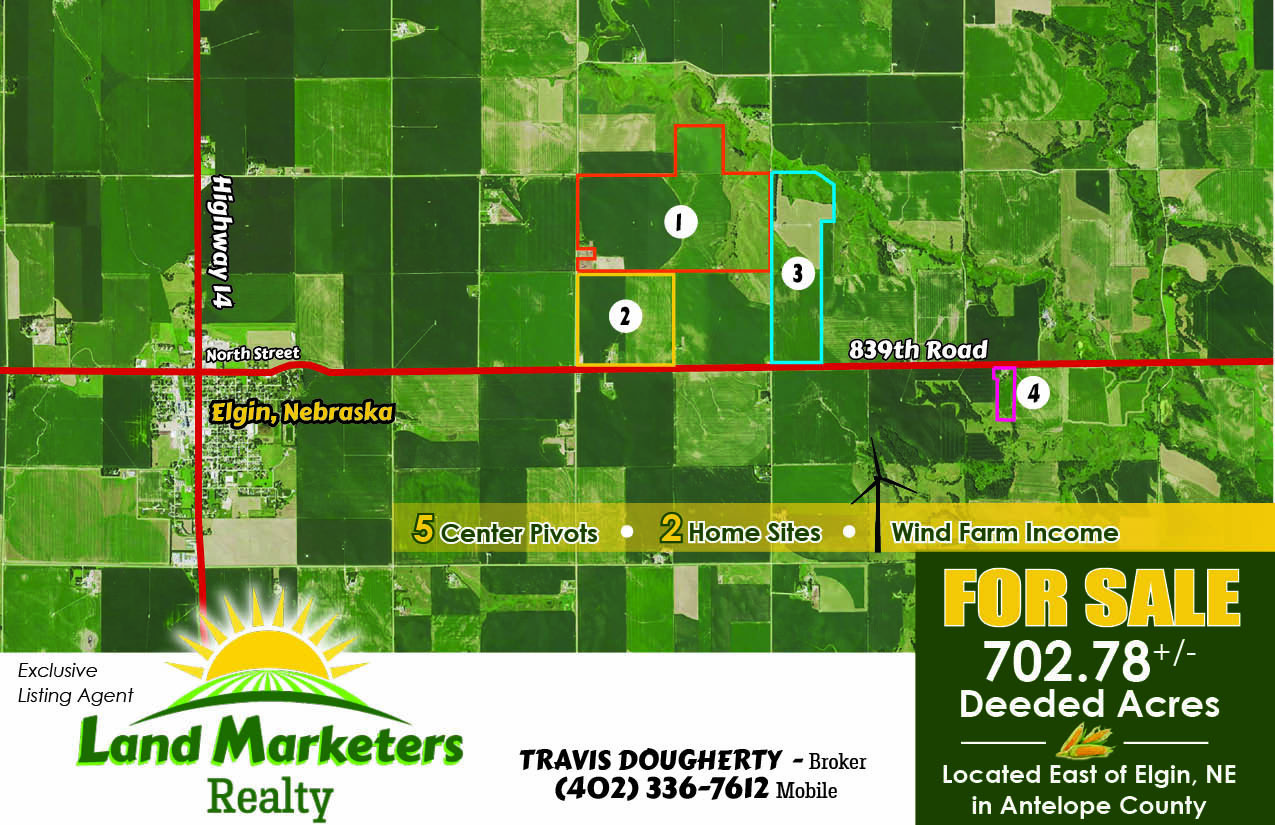 Image for 702.78+/- Deeded Acres East of Elgin, Nebraska in Antelope County
