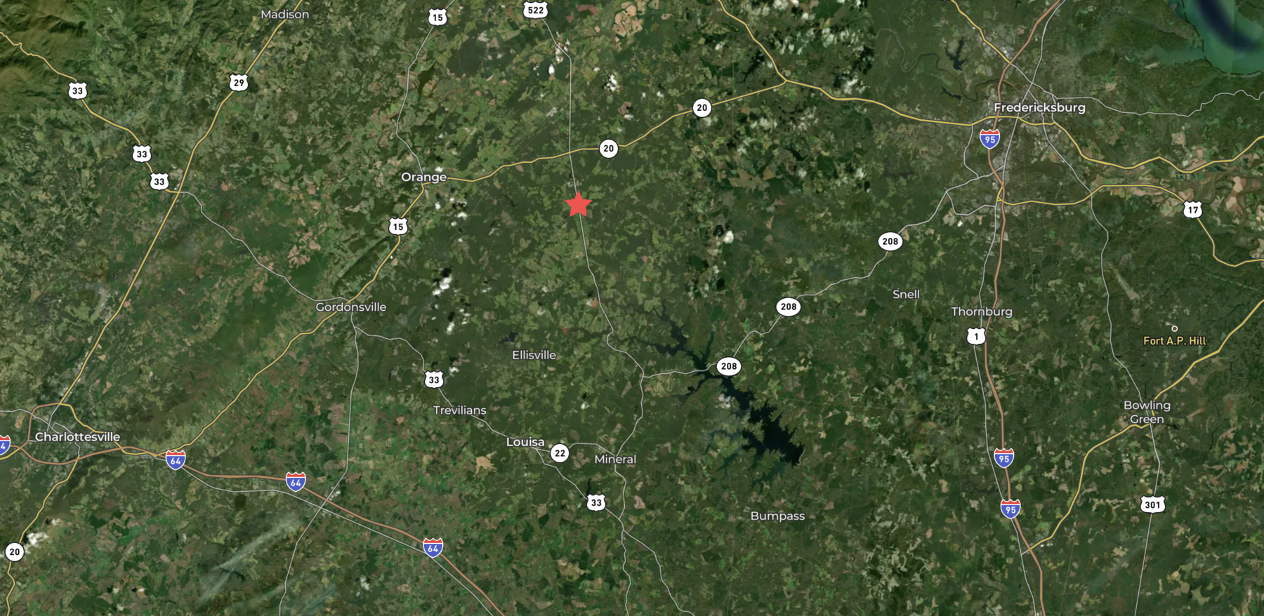 Image for 4 +/- Acres (Parcel #2) with 3 BR/2 BA Brick Home w/Basement in Orange County, VA