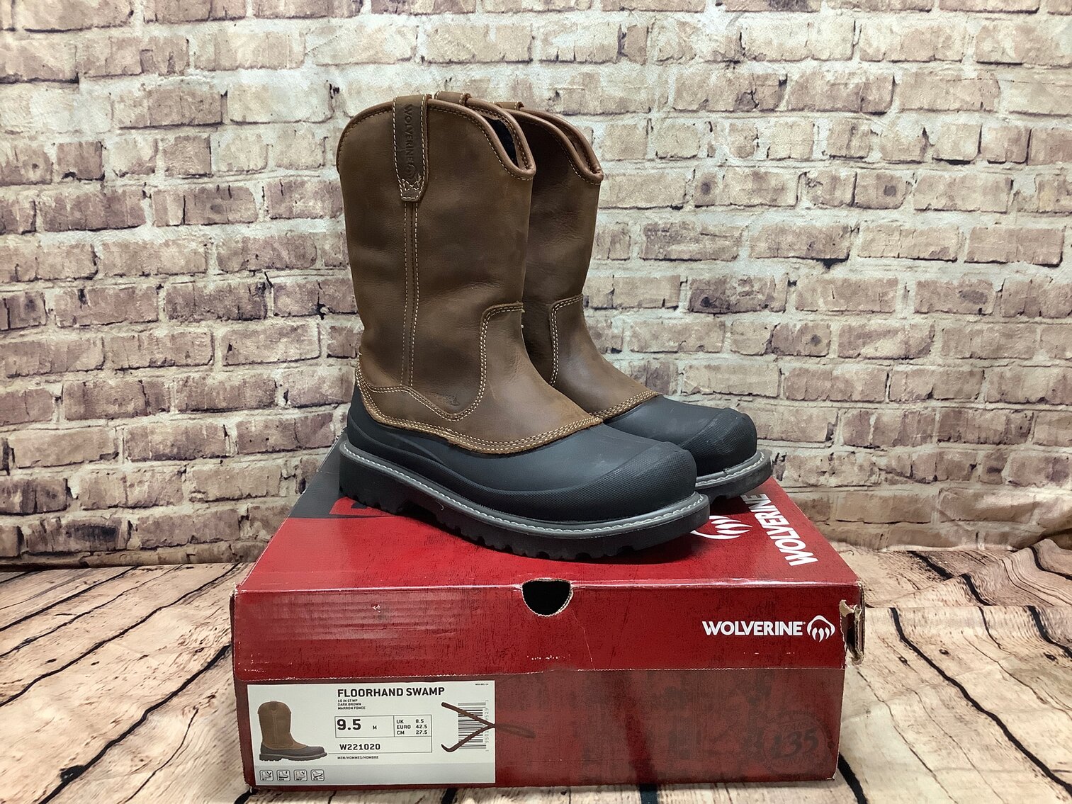 Mens 9.5 Wolverine Floorhand Swamp 