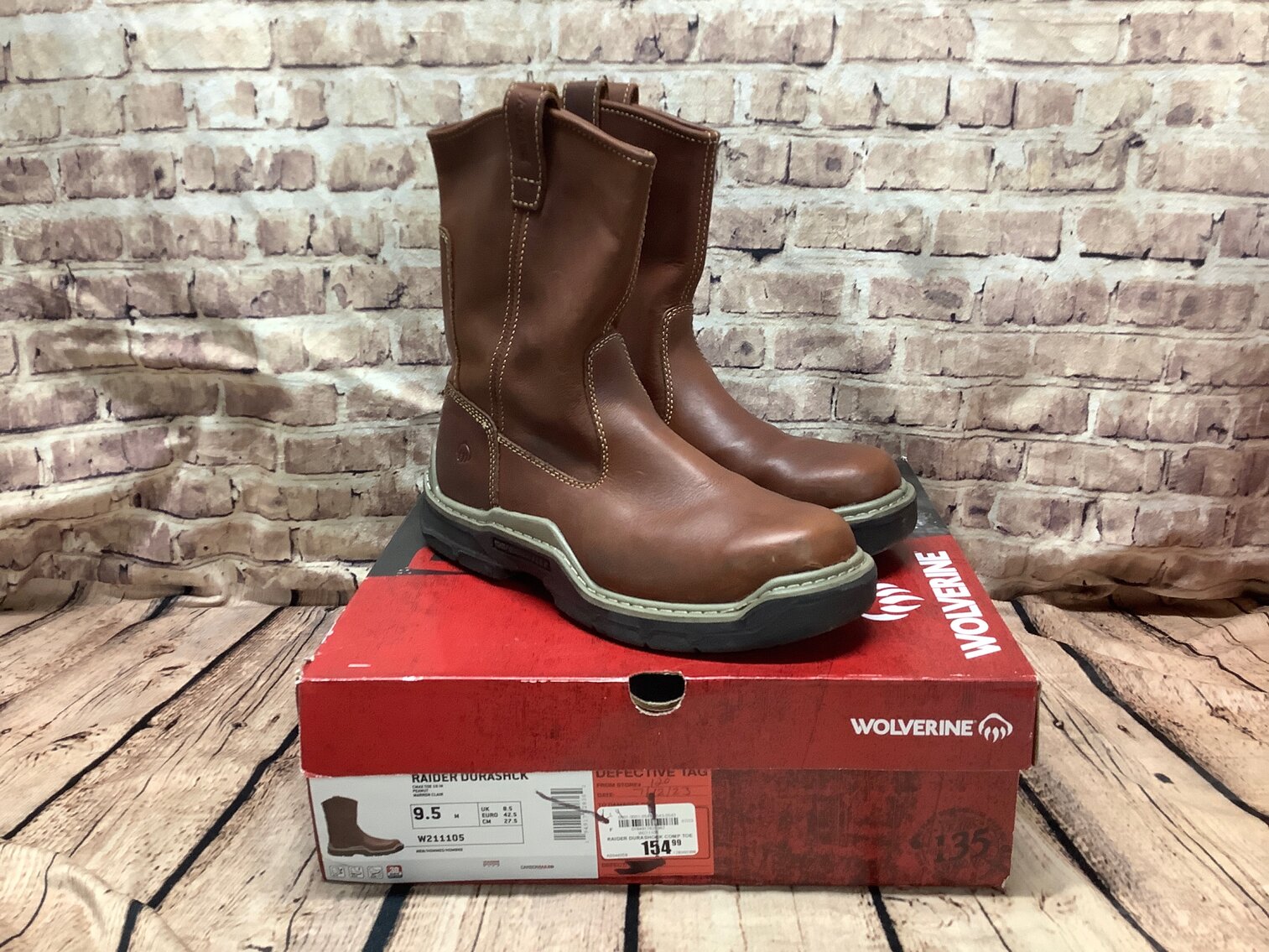 Mens 9.5 Wolverine Raider Durashck 