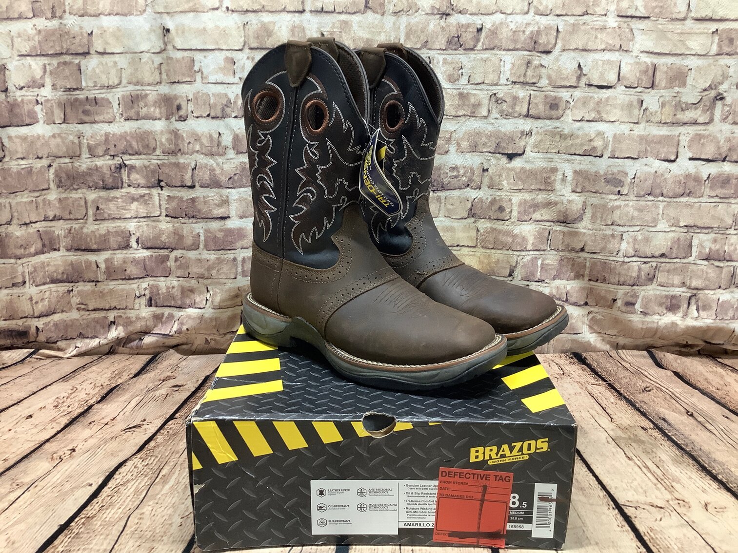 Mens 8.5 Brazos Amarillo 2.0 Brown/Black 