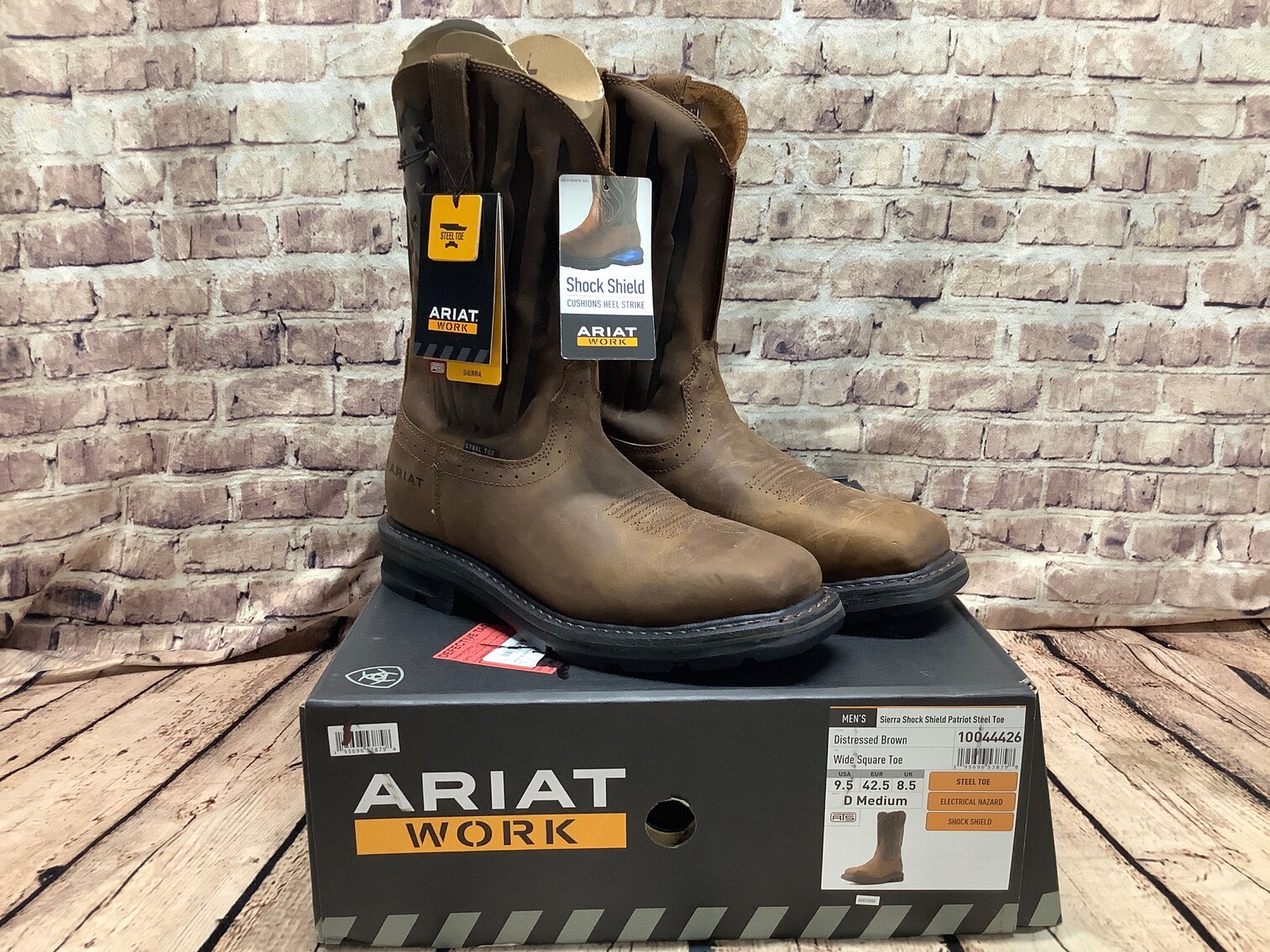 Mens 9.5 Ariat Work Patriot Steel Toe 