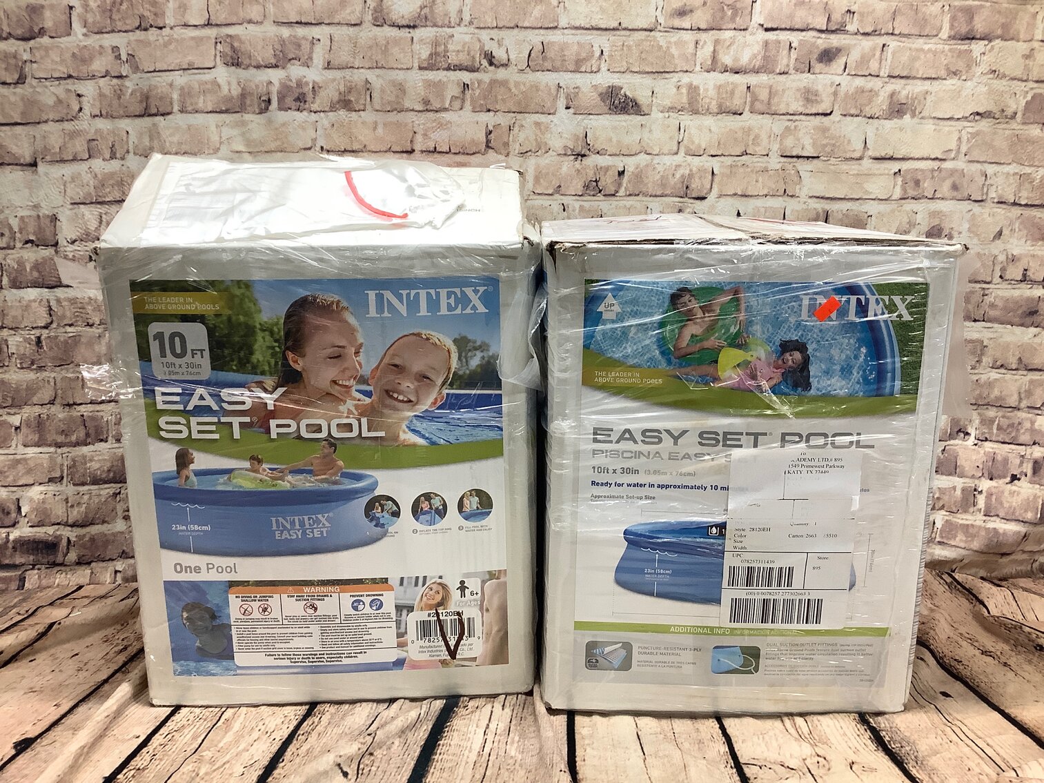 (2) Intex 10ft Pools