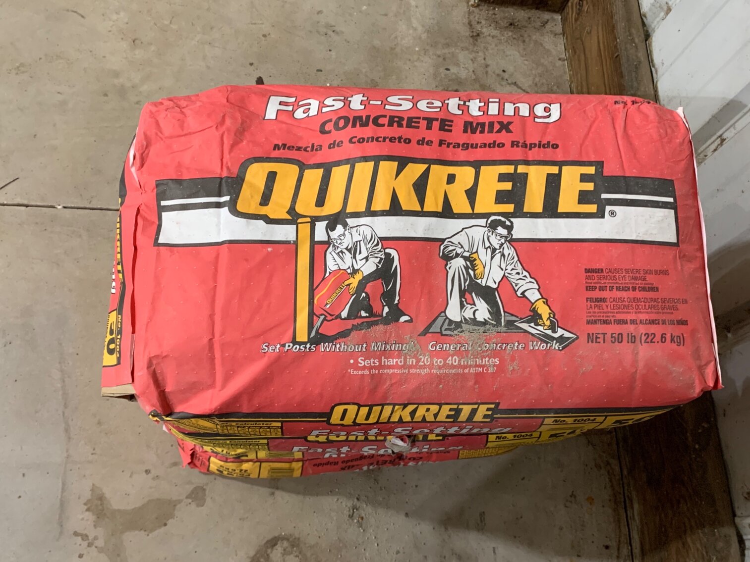 4 Bags Of Quikrete