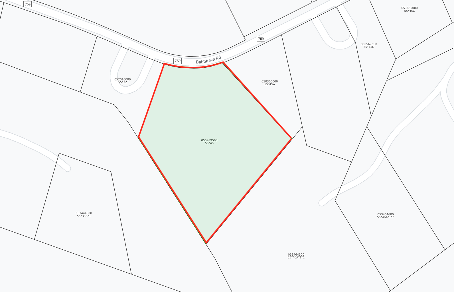 Lot 1 735 Babbtown Rd.