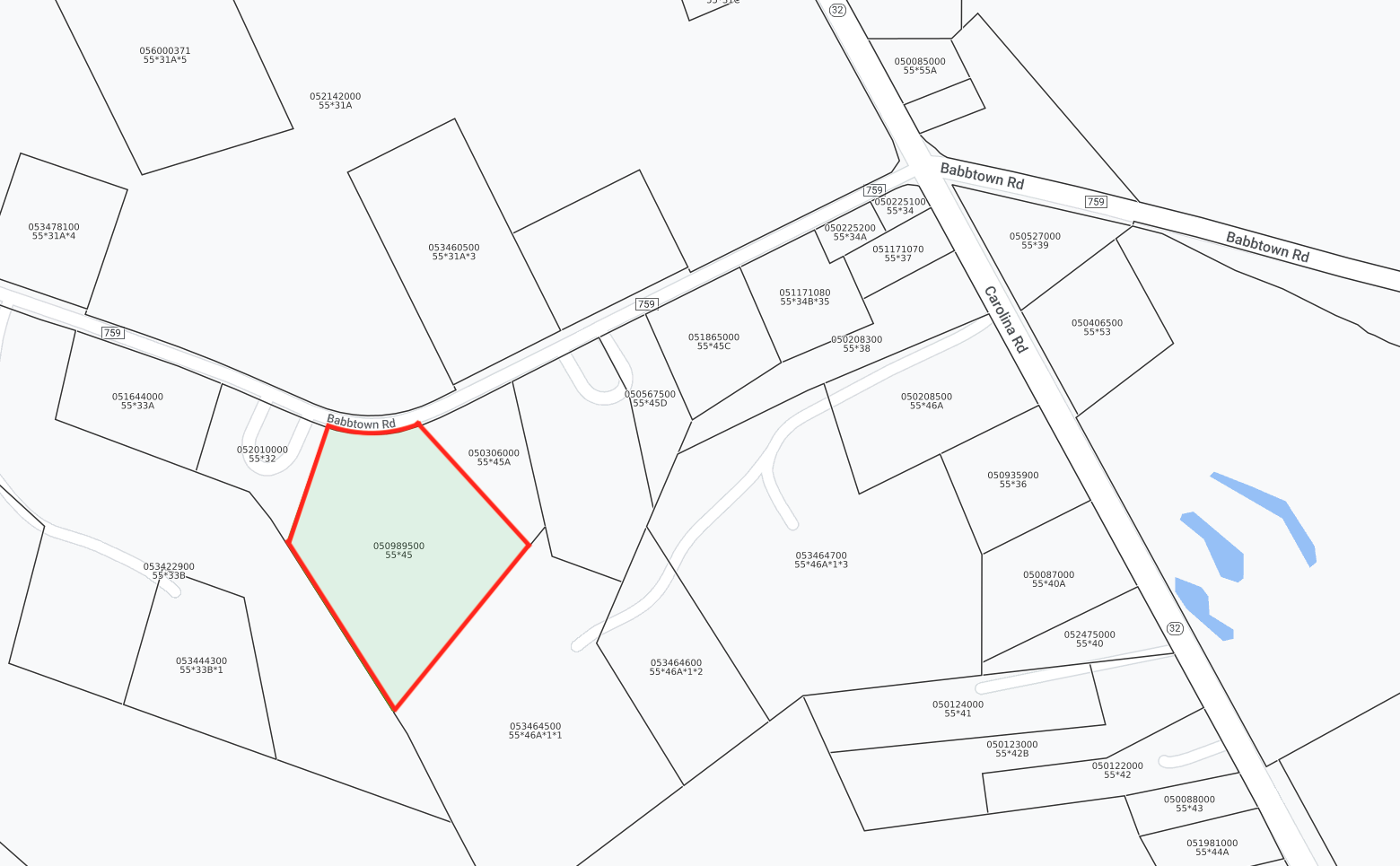 Lot 1 735 Babbtown Rd.