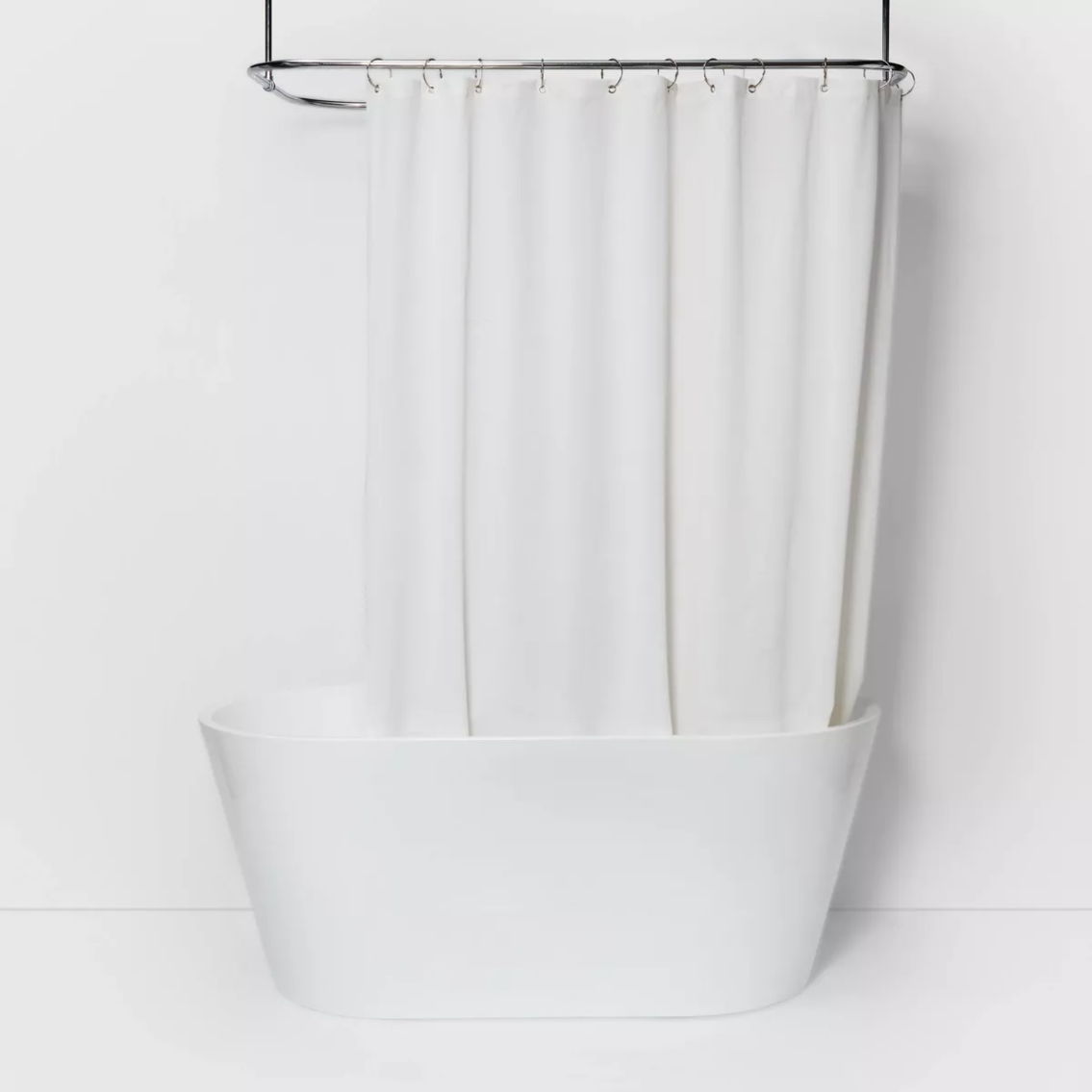 Waterproof Fabric Heavy Weight Shower Liner - Made By Design™ (opened)